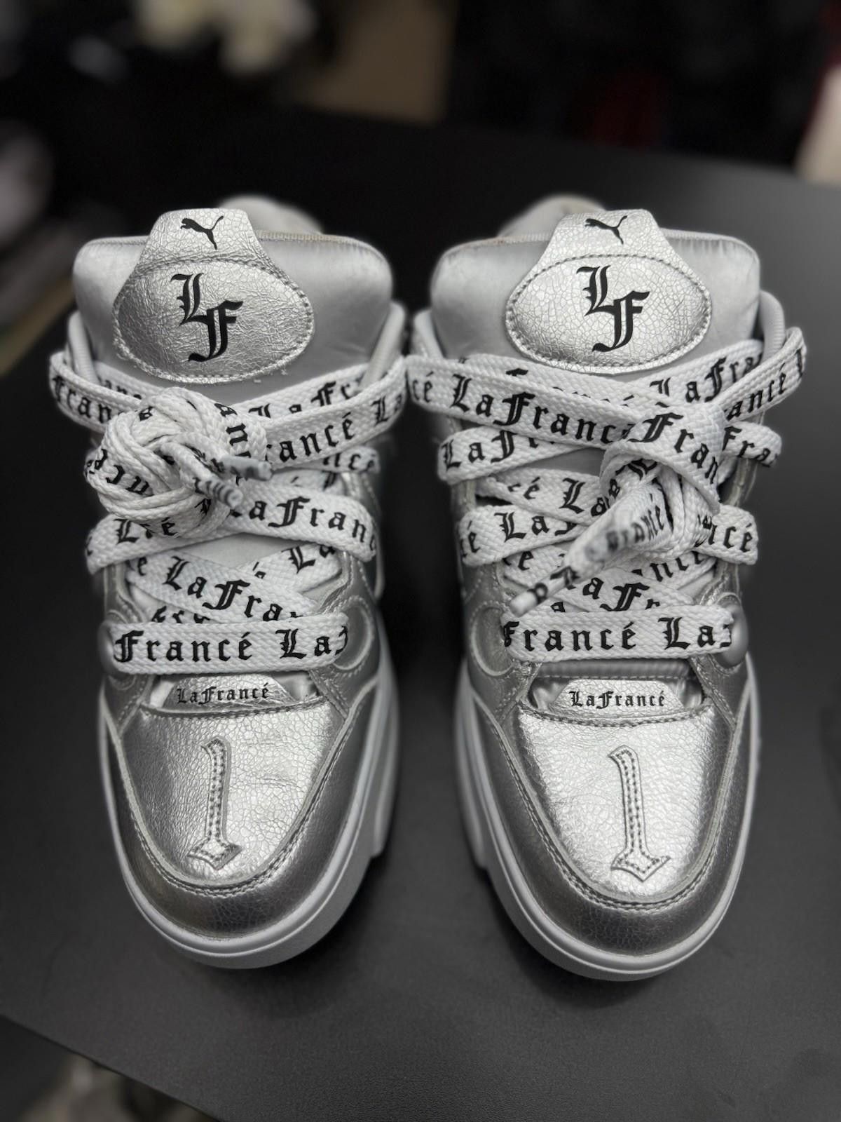 Puma Puma La France Shoes Silver Size (10.5) 100% Authentic Ship Size US 10.5 / IT 40.5 - 5 Thumbnail