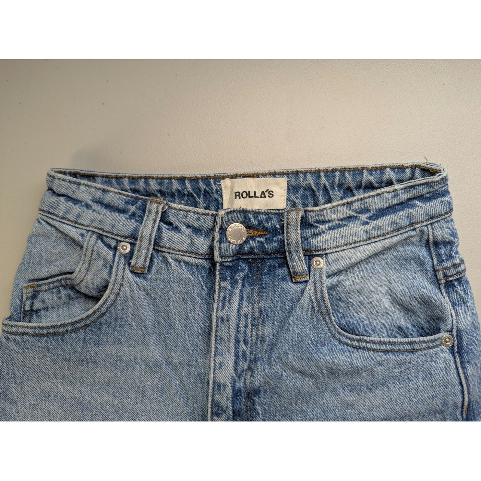 Rolla's Rollas High Rise Slim Dusters Denim Jeans Womens 26 Light Size 26" / US 2 / IT 38 - 4 Thumbnail