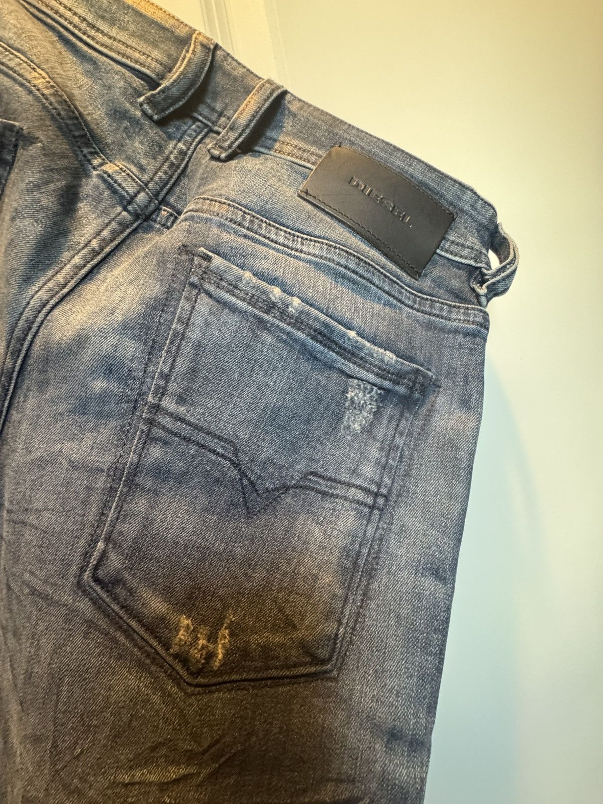 Diesel DIESEL denim jeans with blue detail on the sides Size US 28 / EU 44 - 4 Thumbnail