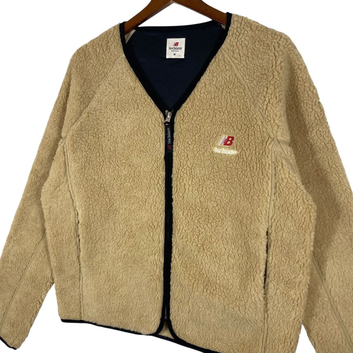 New Balance New Balance Fleece Sherpa Zipper Jacket M Size Brown Colour Size US M / EU 48-50 / 2 - 3 Thumbnail