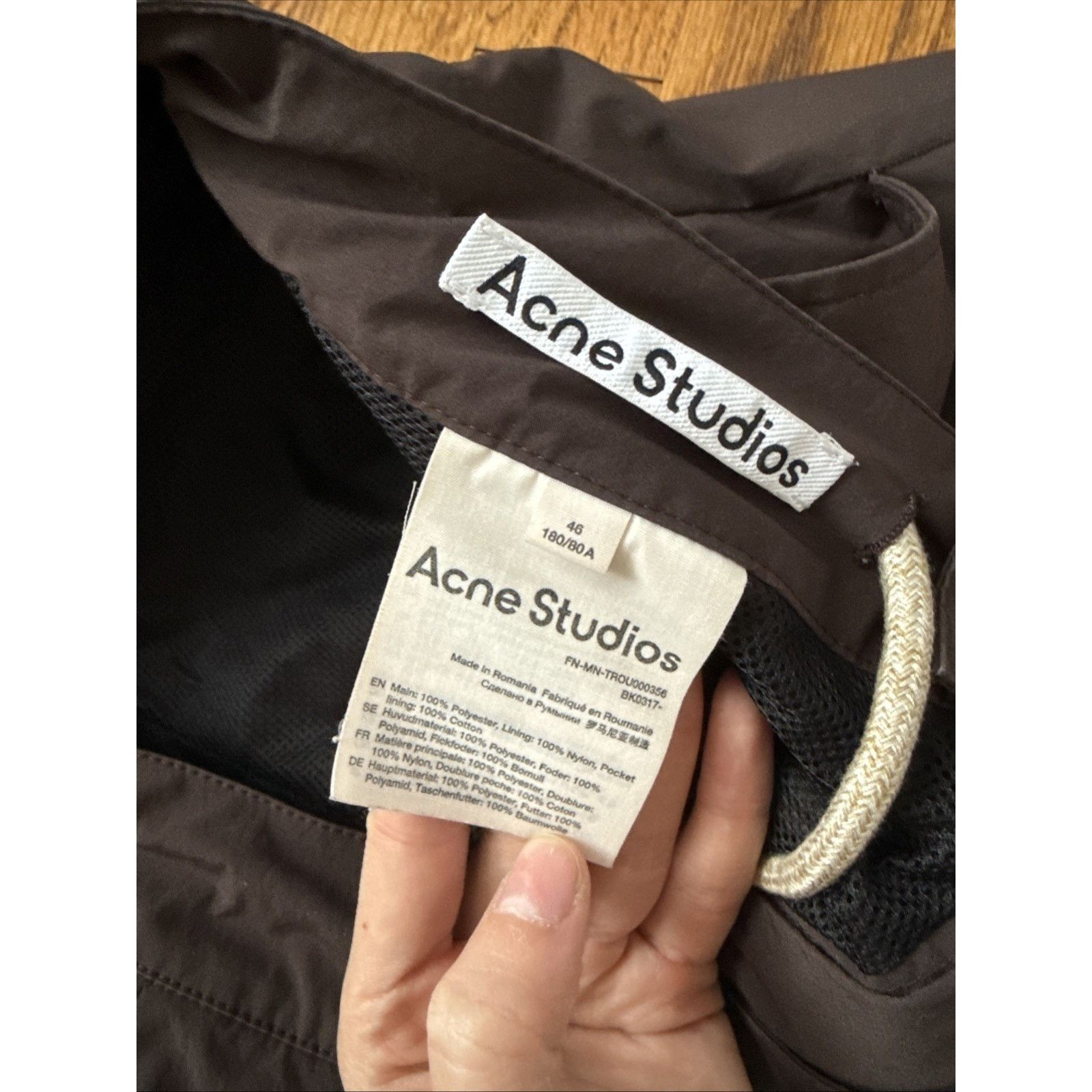 Acne Studios Acne Studios Brown Polyester Twill Technical Trouser Pants Size US 32 / EU 48 - 12 Thumbnail