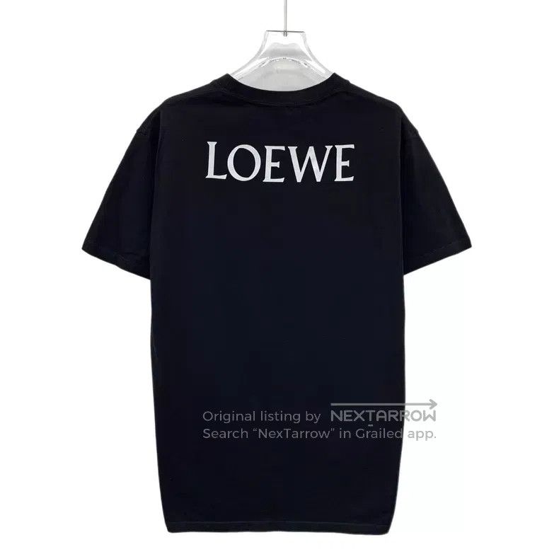 Loewe Loewe Black smiley face print cotton round neck short slee Size S / US 4 / IT 40 - 2 Thumbnail