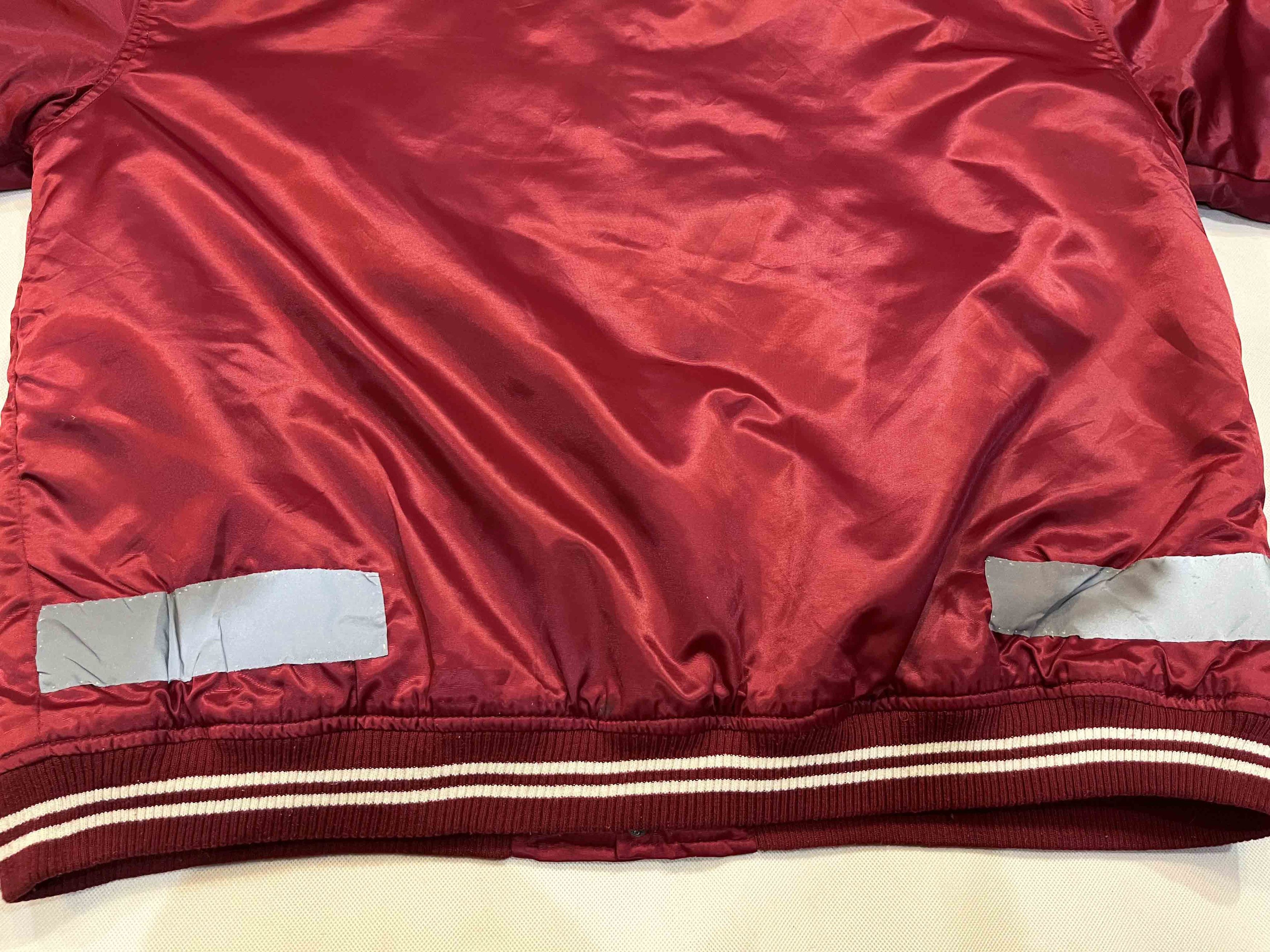 NCAA × Starter Starter NCAA Arkansas Razorbacks Satin Bomber Jacket Size US XL / EU 56 / 4 - 10 Thumbnail