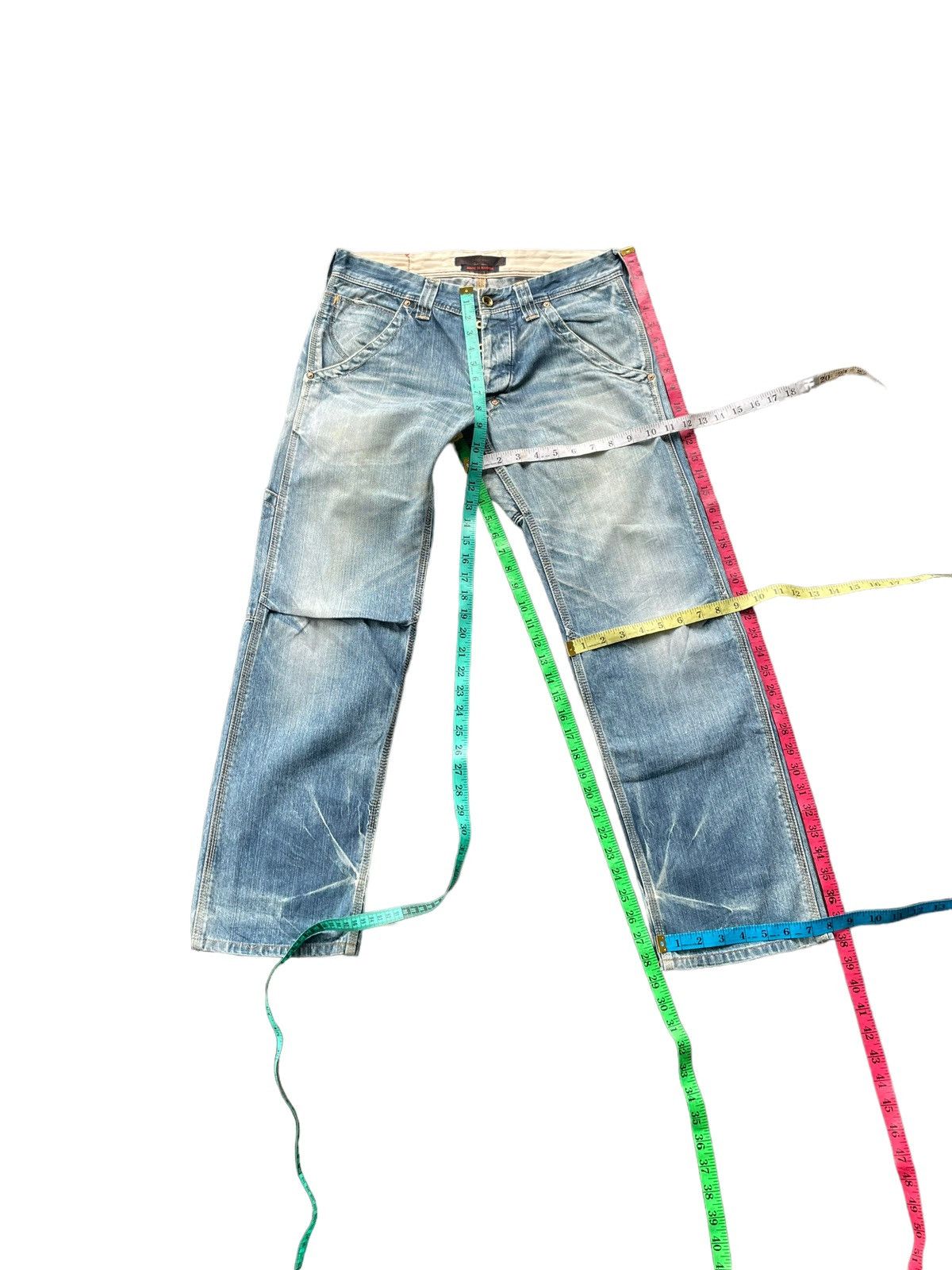 Japanese Brand × Vintage Vintage Blue Way Faded Denim Size US 33 - 20 Thumbnail