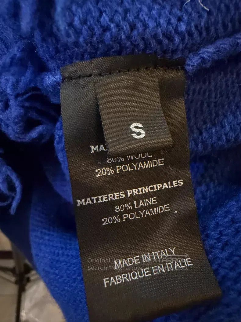 Vetements Vetements Blue High-Neck Ripped Knit Sweater Size US S / EU 44-46 / 1 - 4 Thumbnail