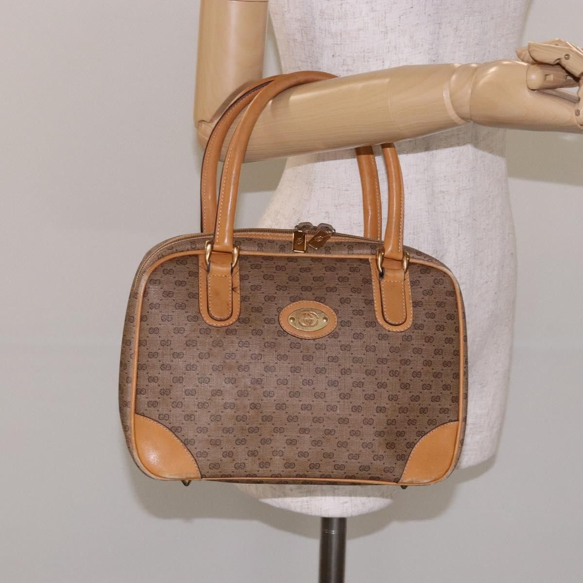 Gucci GUCCI Micro GG Supreme Hand Bag Pvc Beige Gold 000 104 000 Size ONE SIZE - 23 Thumbnail