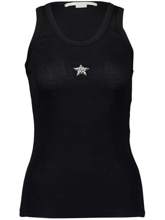 Stella McCartney STELLA MCCARTNEY Women Tops 6J02913SPZ11 1000 BLACK Size M / US 6-8 / IT 42-44 - 1 Thumbnail