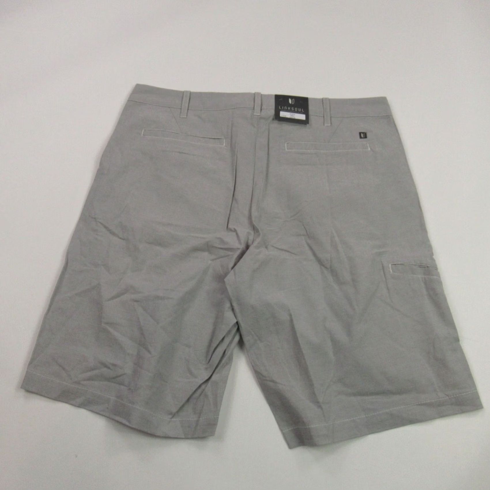 Vintage Linksoul Shorts Mens 34 Pockets Button Lightweight Outdoors Chino Casual Gray Size US 34 / EU 50 - 4 Thumbnail