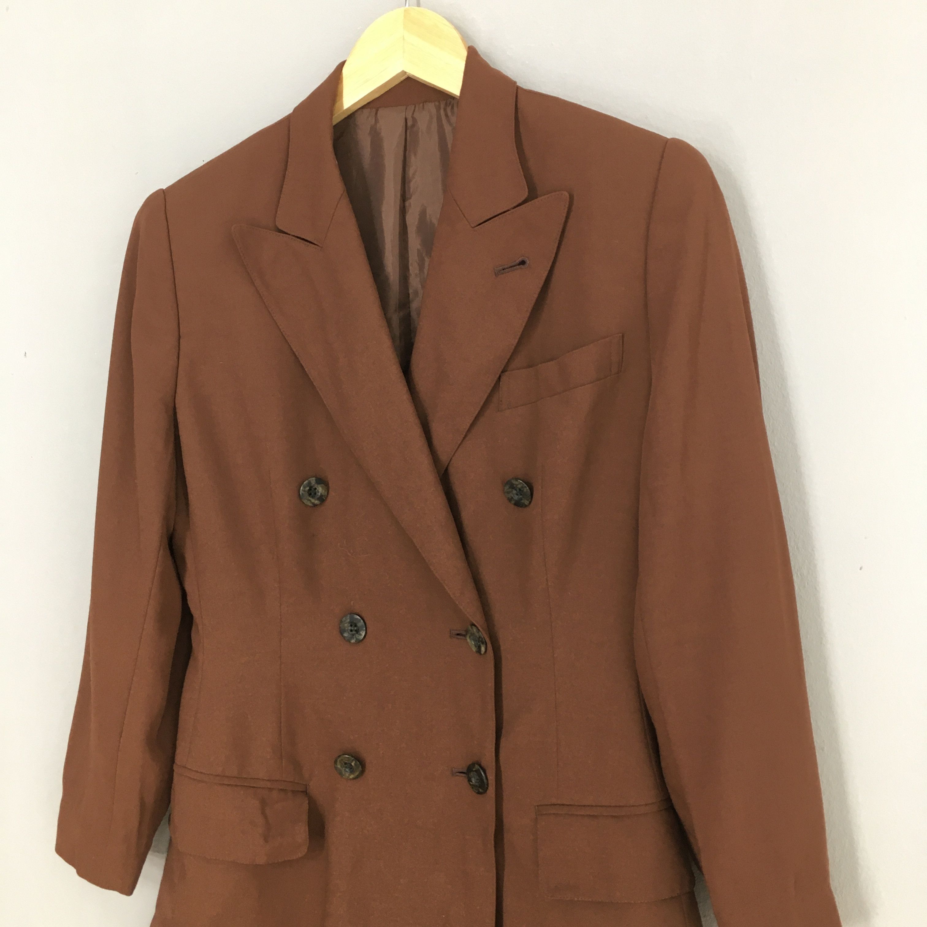 Designer × Jean Paul Gaultier × Vintage Junior Gaultier Brown Casual Blazer Women Jacket Small Size S / US 4 / IT 40 - 4 Thumbnail