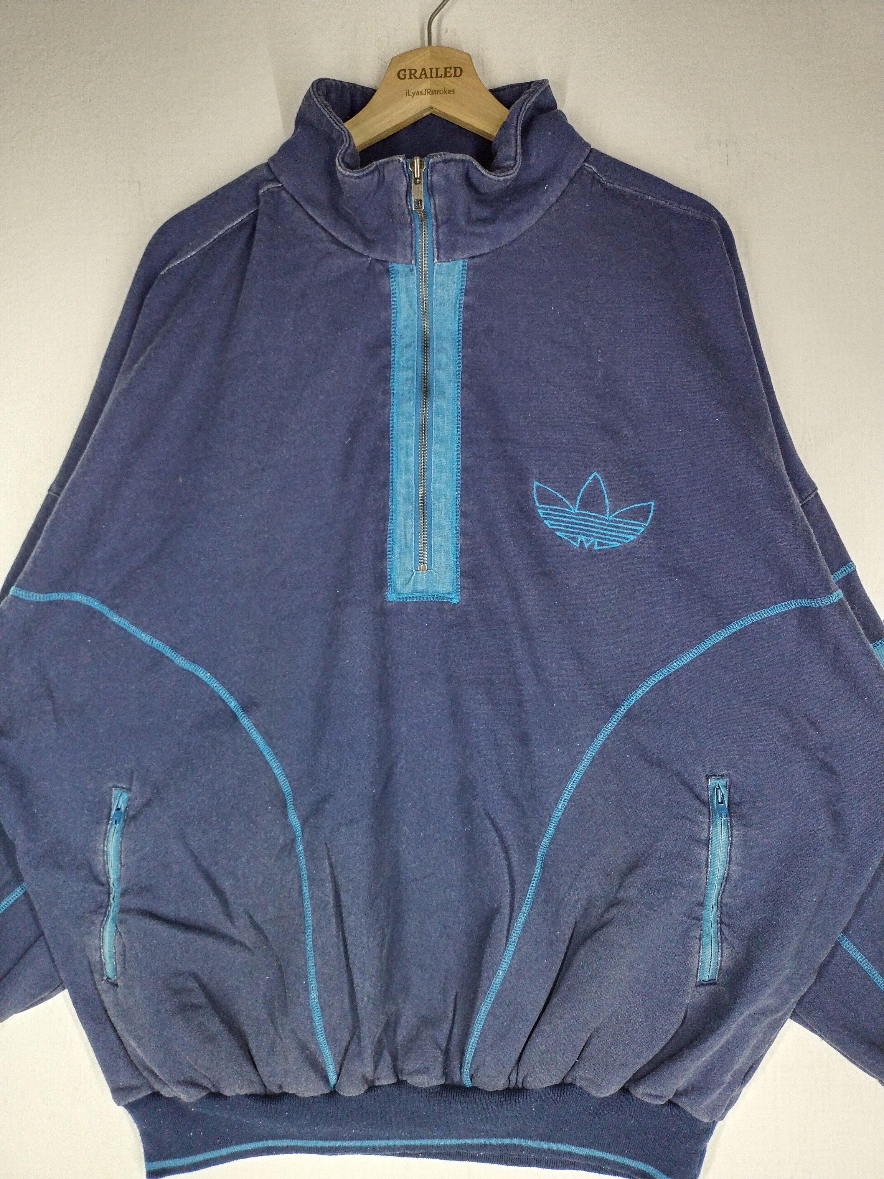 Adidas × Vintage Vtg 90's Adidas Japan Rare Size US XL / EU 56 / 4 - 2 Thumbnail