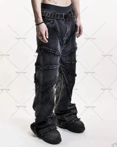 Japanese Brand Y2k Retro Oversized Punk Retro Hip Hop Jeans Size US 32 / EU 48 - 3 Thumbnail