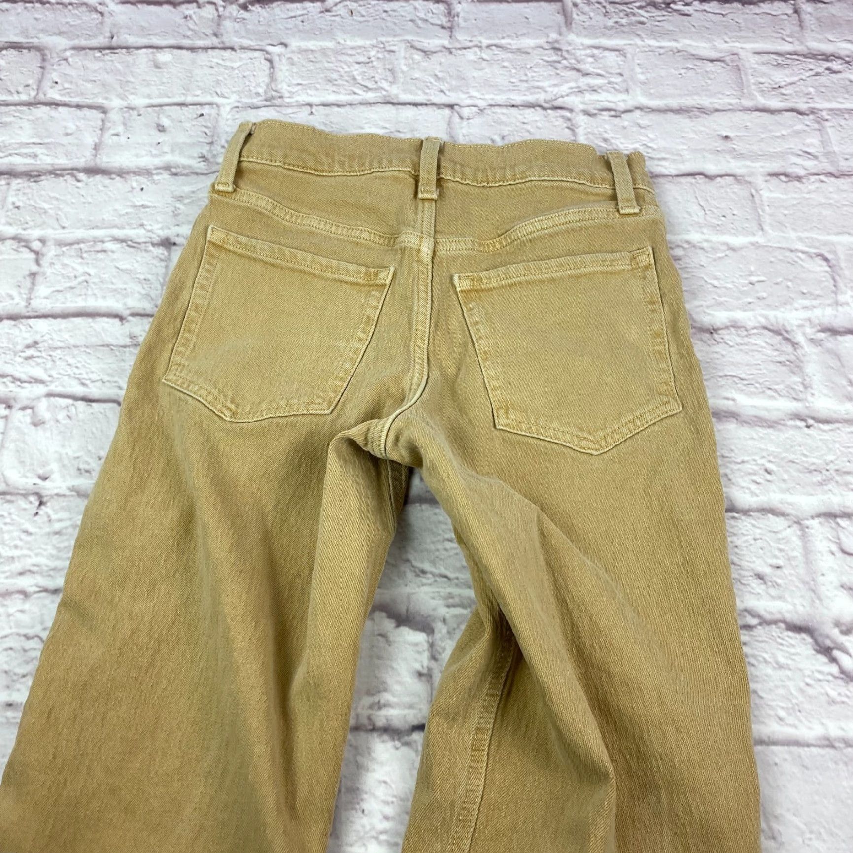 Banana Republic VINTAGE Banana Republic Teens High Rise Straight Fit Jeans 24 Tan Petite Junior XS? Size 42" / US 20 - 4 Thumbnail