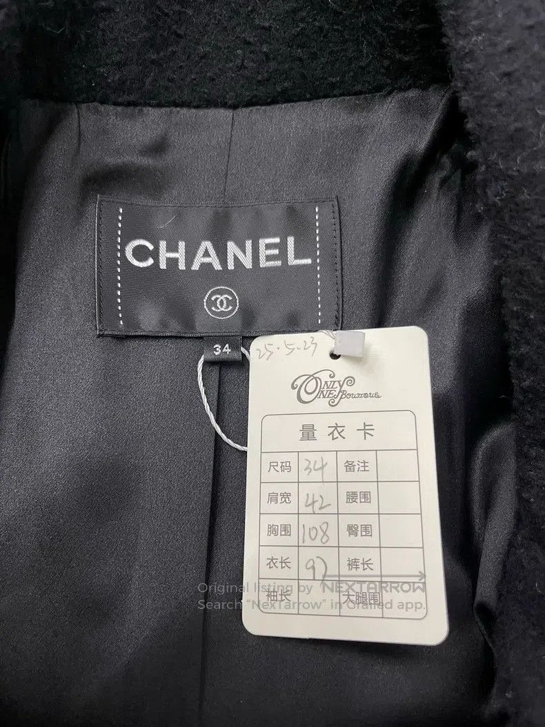 Chanel Chanel Kangpeng Street Series Black Heavy Industry Coat Size XXS / US 00 / IT 34 - 5 Thumbnail
