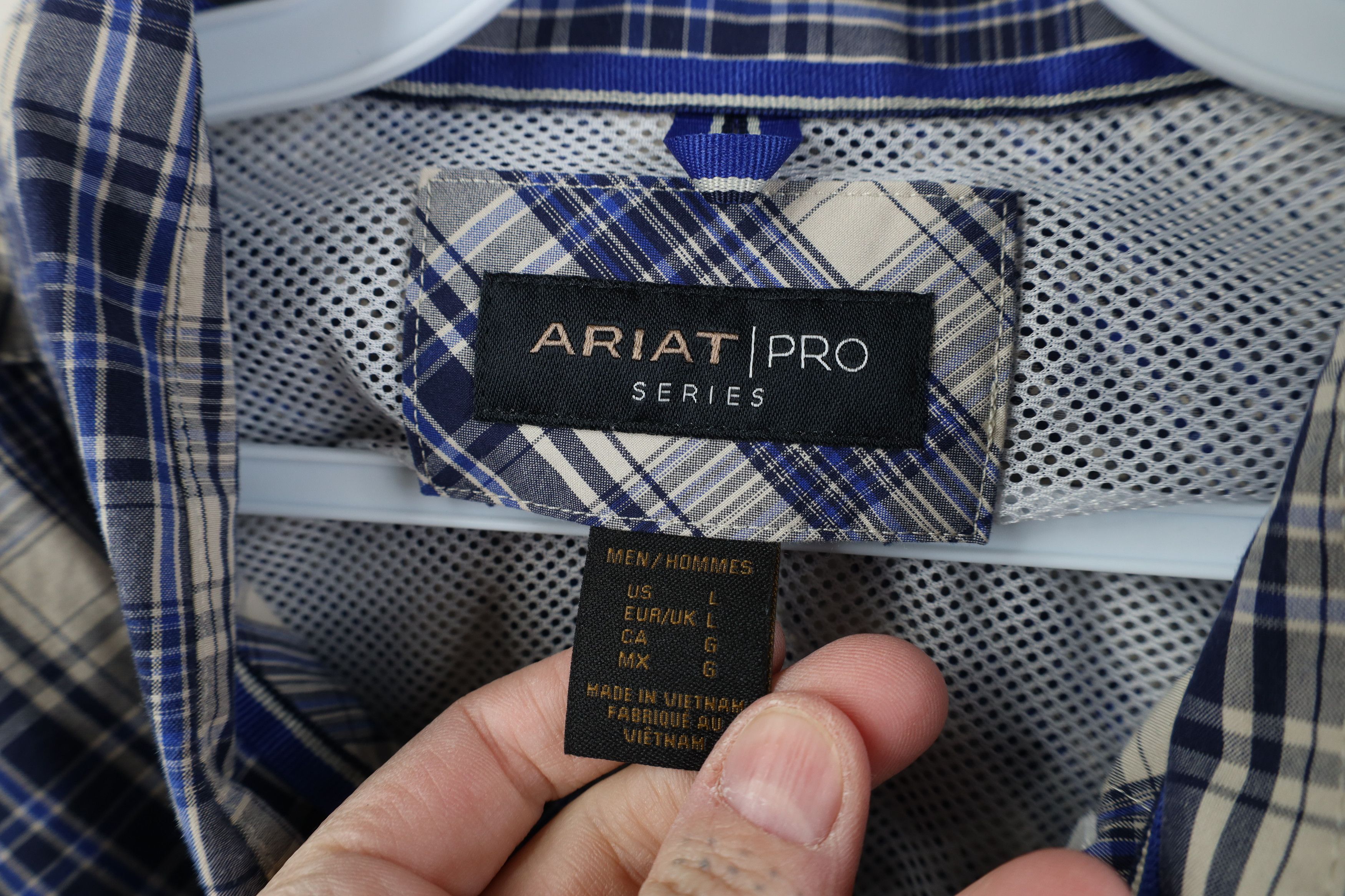 Ariat Ariat Pro Series Western Rodeo Pearl Snap Button Shirt Plaid Size US L / EU 52-54 / 3 - 7 Thumbnail
