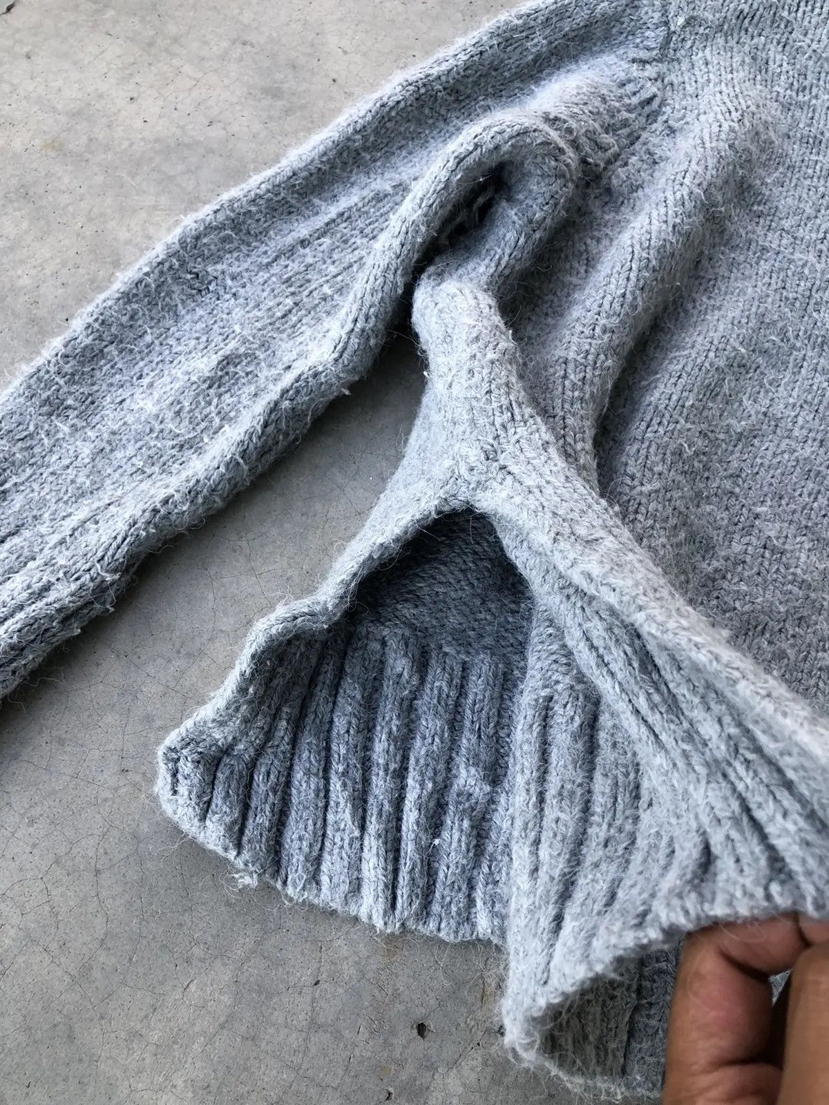 Aran Isles Knitwear × Designer ZARA Half Zip Jumper Grey Sweater Fleece Size US XL / EU 56 / 4 - 5 Thumbnail