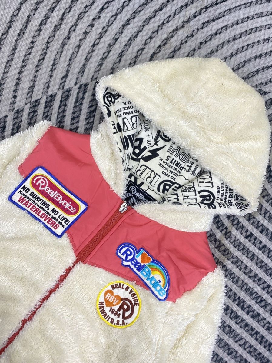 Japanese Brand Vtg Real B Voice Fur Hooded Sweater Size US S / EU 44-46 / 1 - 6 Thumbnail