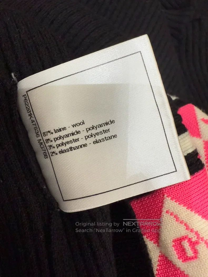 Chanel Chanel Classic letter striped knitwear with long sleeves Size XS / US 0-2 / IT 36-38 - 7 Thumbnail