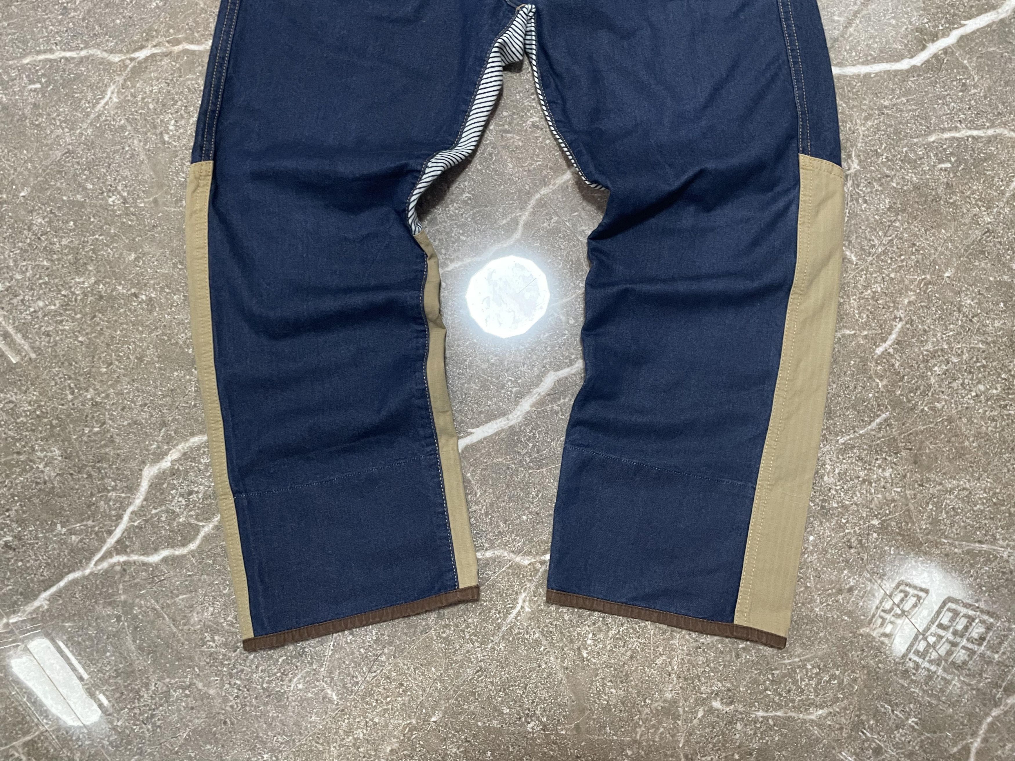 Comme des Garcons × Japanese Brand × Junya Watanabe Junya Watanabe CDG - denim hickory pants - Hybrid AD2018 Size US 34 / EU 50 - 3 Thumbnail