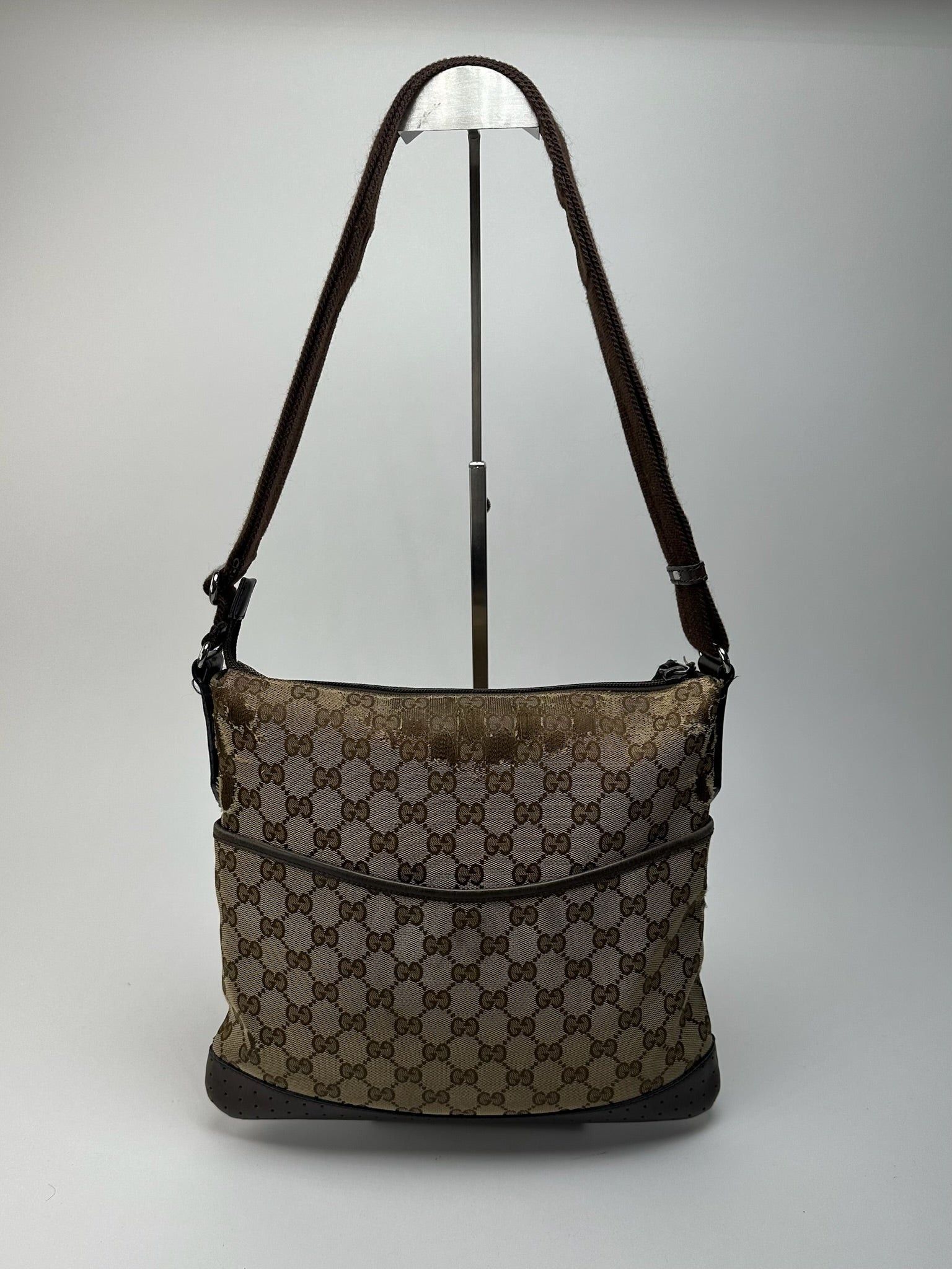 Gucci Vintage Monogram Bag Beige Brown Size ONE SIZE - 1 Thumbnail