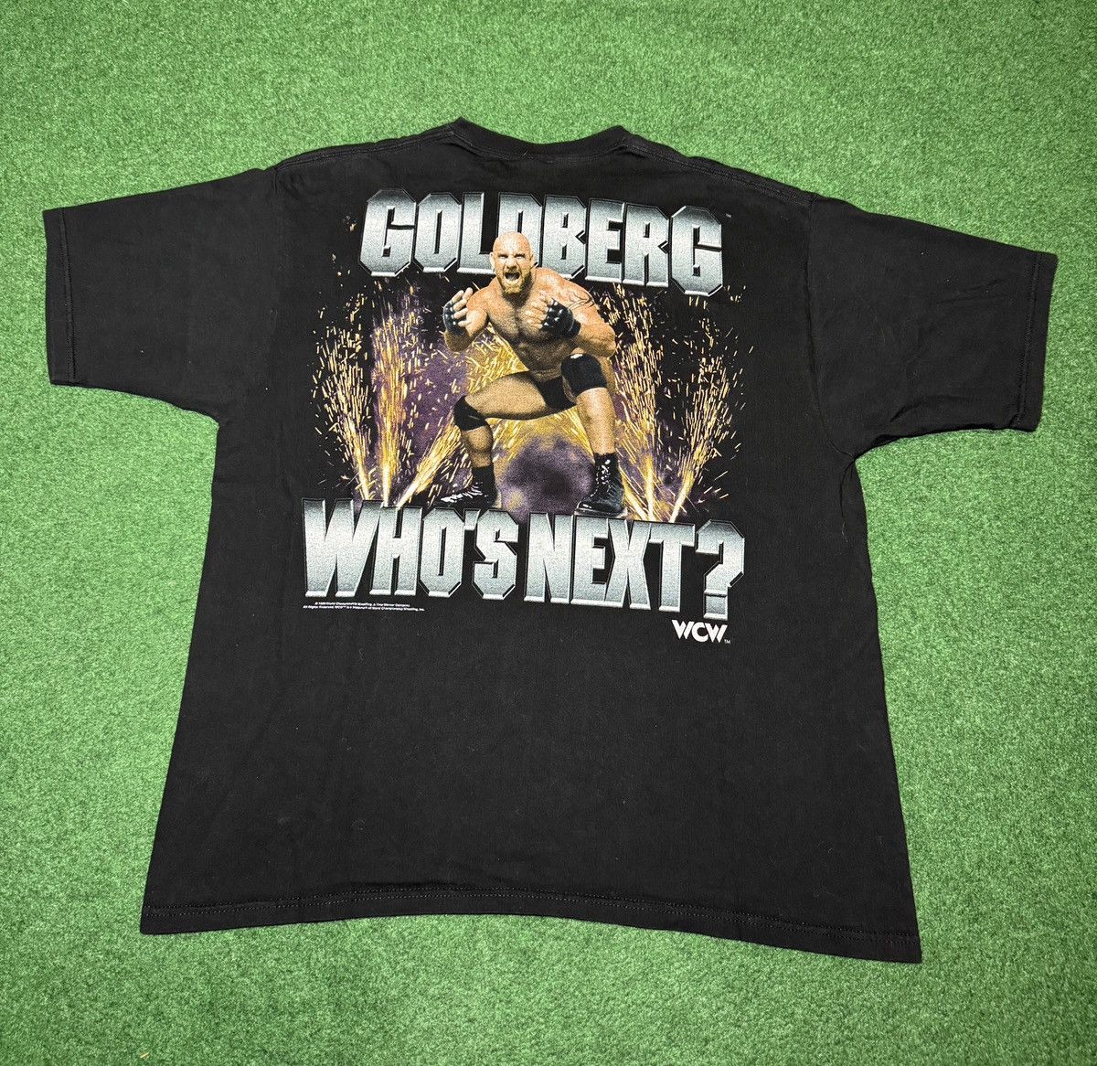 Liquid Blue Vintage 90s Liquid Blue Goldberg WCW WWF Wrestling T Shirt Size US XL / EU 56 / 4 - 3 Thumbnail