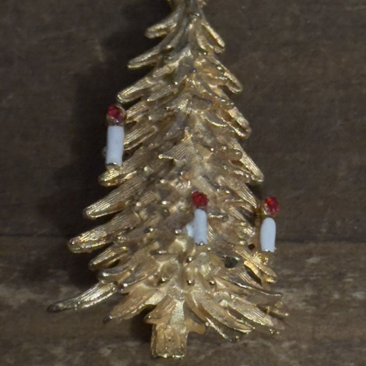 Vintage Vintage Roma gold tone Christmas tree brooch Size ONE SIZE - 4 Thumbnail