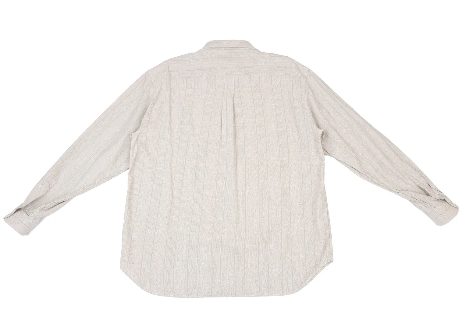 Emporio Armani Cotton Rayone Striped Shirt in Beige, Size L Size US L / EU 52-54 / 3 - 10 Thumbnail