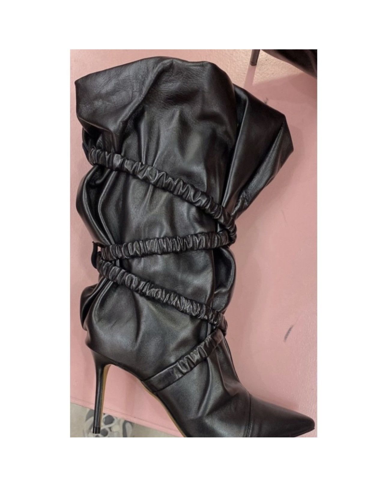 Alexandre Vauthier Alexandre Vauthier Dune 100 Black Leather Boots Size US 7 / IT 37 - 5 Thumbnail