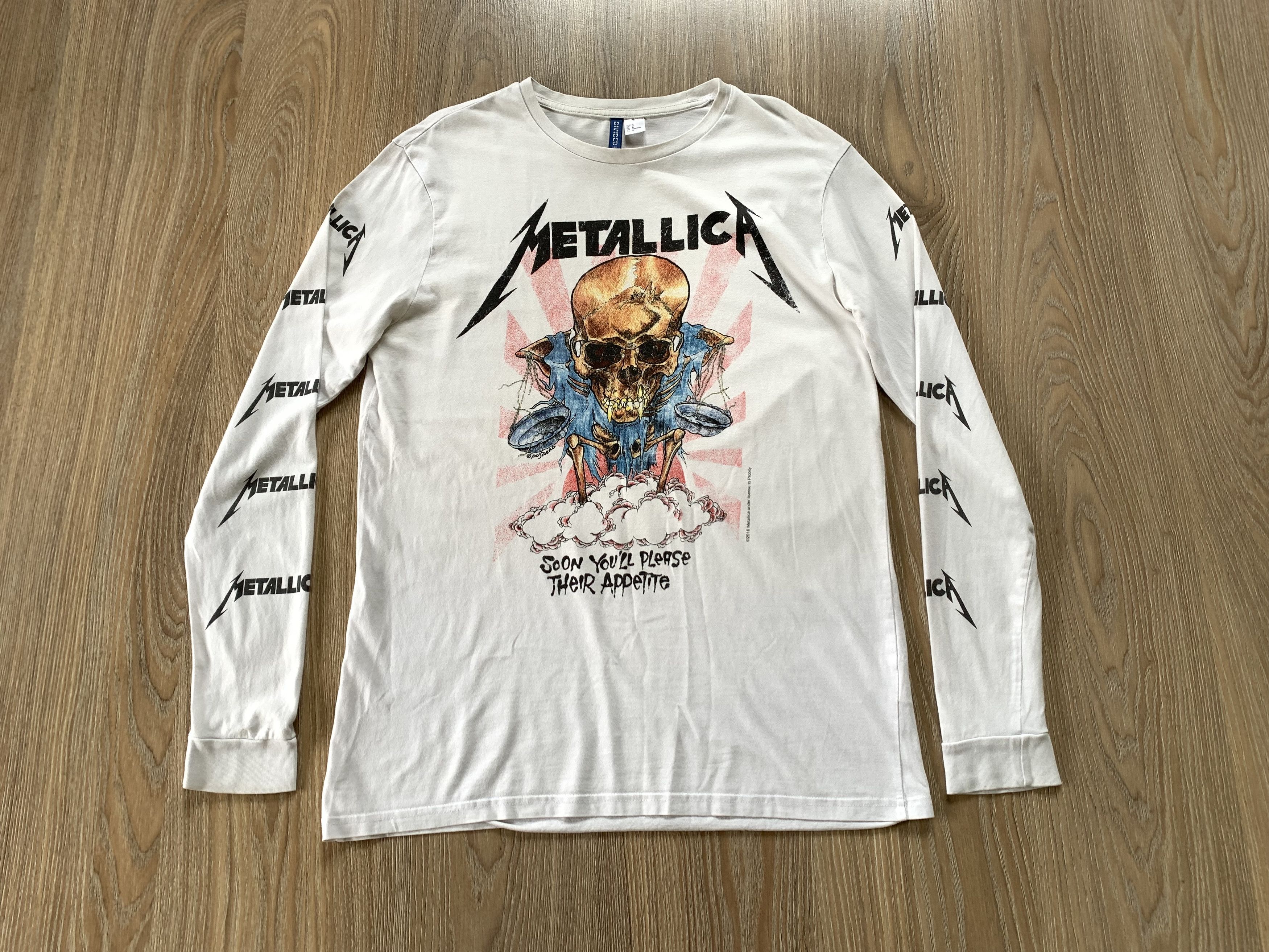 Band Tees × H&M × Metallica H&M Printed Metallica Longsleeve Size US M / EU 48-50 / 2 - 2 Thumbnail