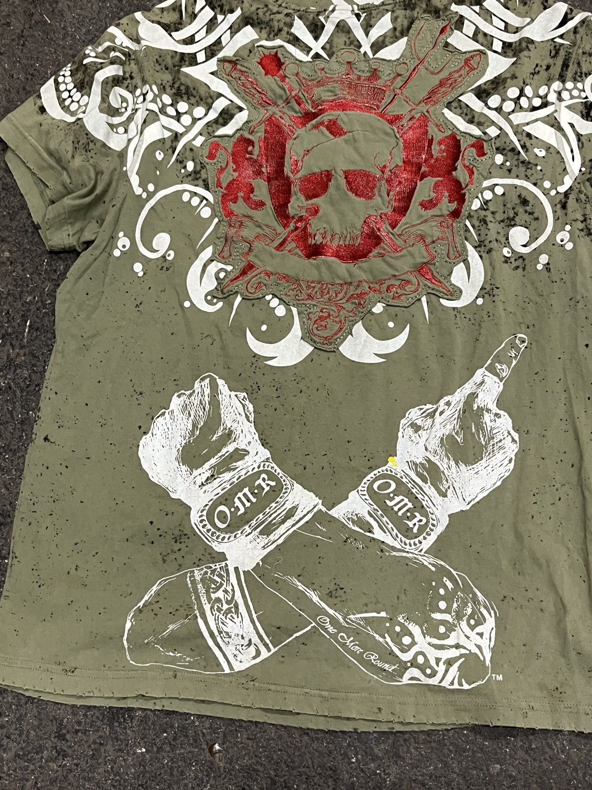 Affliction × Vintage Affliction style crazy rare y2k grunge tee shirt opium Hype Size US XXL / EU 58 / 5 - 8 Thumbnail