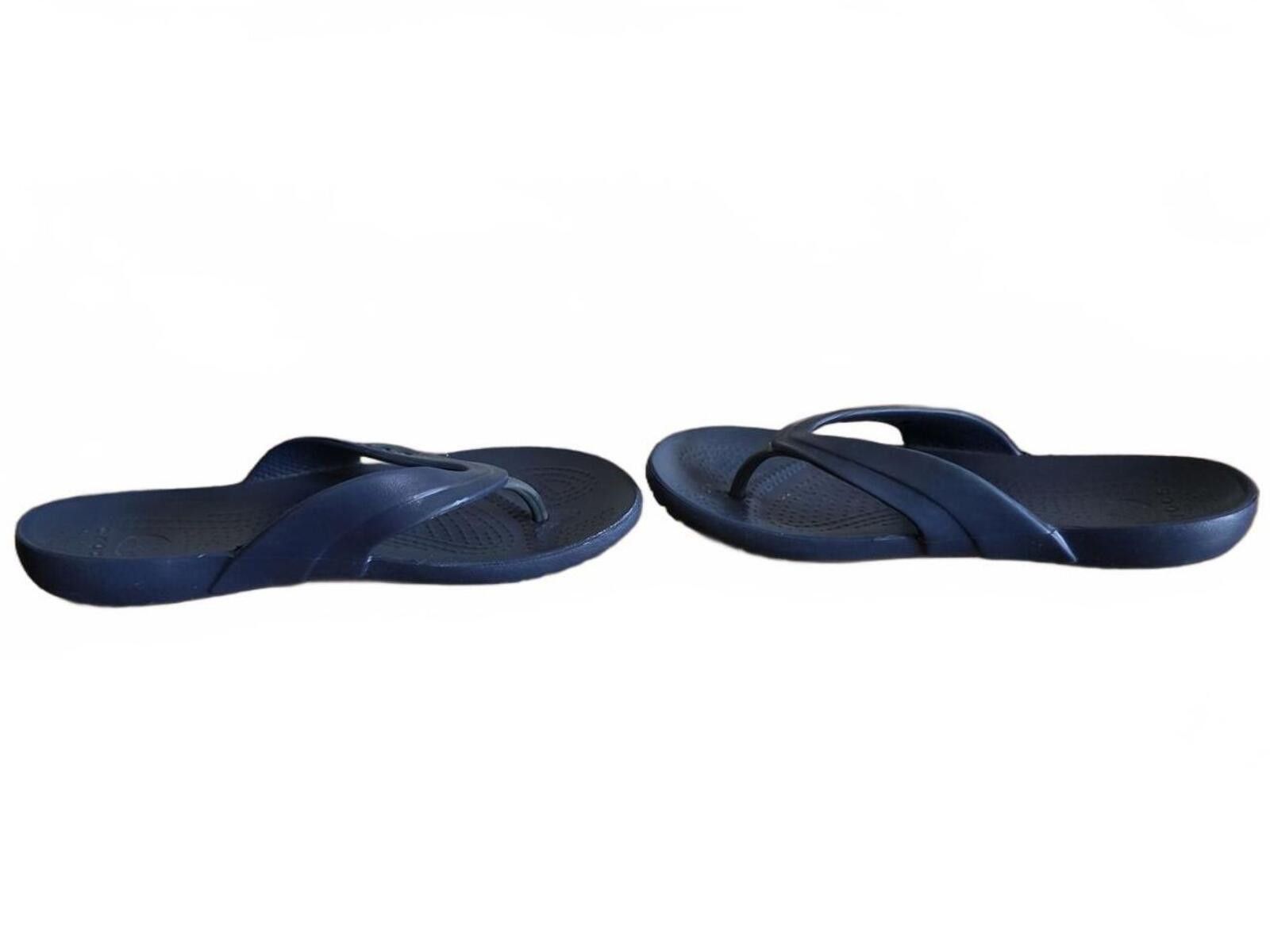 Crocs Crocs Kadee Navy Blue Classic Flip Flop Sandals Size 8 W 8 Size US 8 / IT 38 - 9 Thumbnail