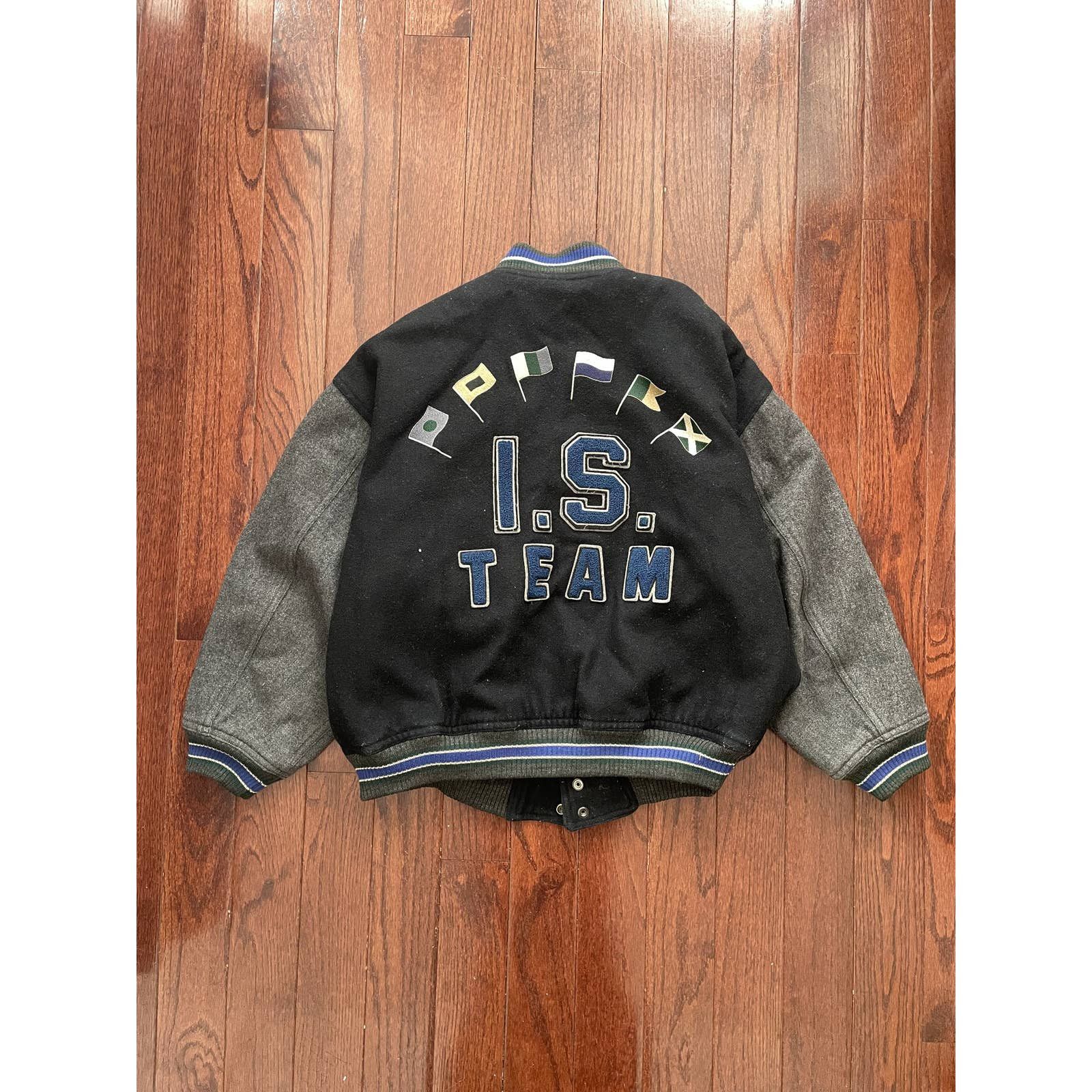 Image of Issey Miyake Is Issey Sport Flag Bomber in Navy, Men's (Size Large)
