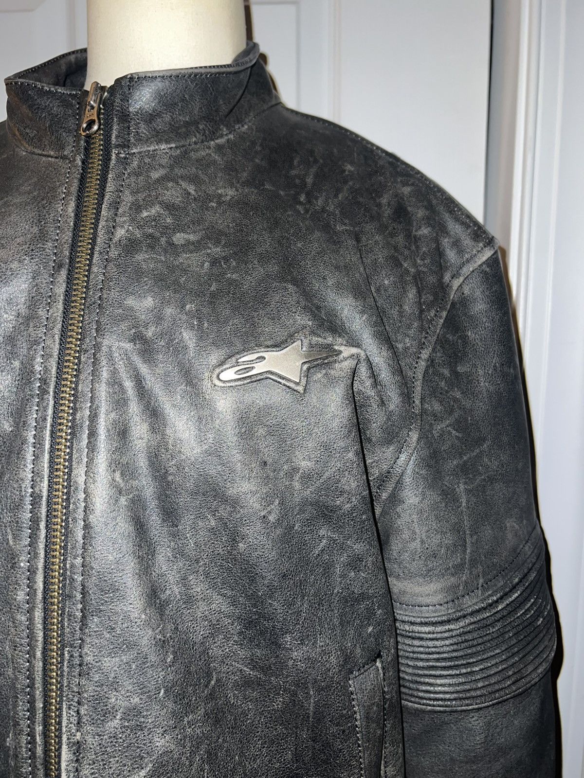 Alpinestars WASHED LEATHER MOTO JACKET Size US S / EU 44-46 / 1 - 2 Thumbnail