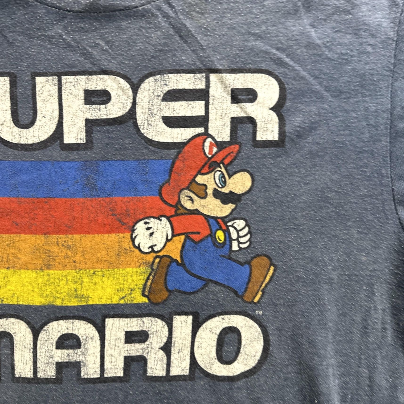 Nintendo VINTAGE Super Mario Shirt Mens XL Blue Nintendo Graphic Tee 2017 Retro Gaming Mario Bros Size US XL / EU 56 / 4 - 7 Thumbnail