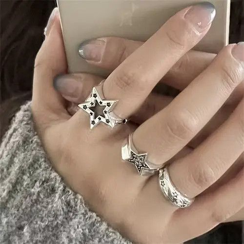 Jewelry × Vintage Combo 3pcs Ring Size ONE SIZE - 2 Thumbnail