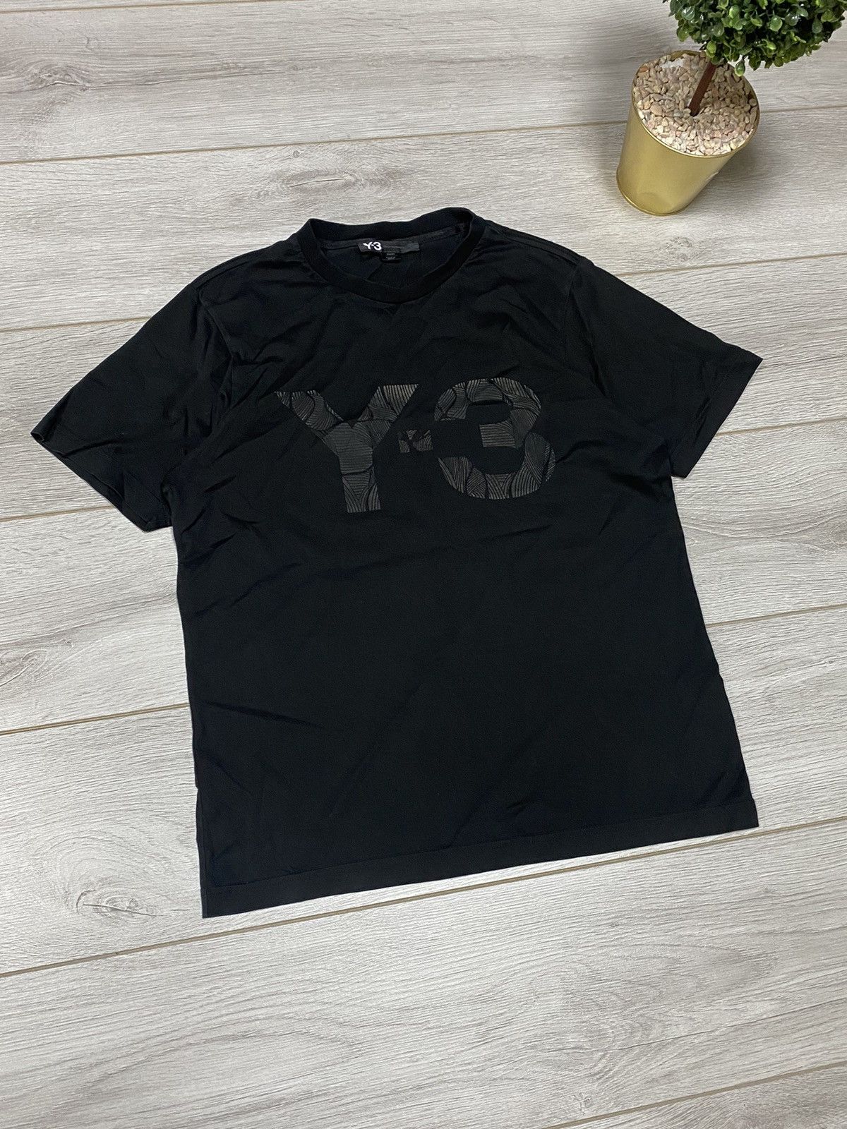 Yohji Yamamoto Y-3 Yohji Yamamoto x Adidas big print logo Japanese t-shirt Size US M / EU 48-50 / 2 - 1 Thumbnail