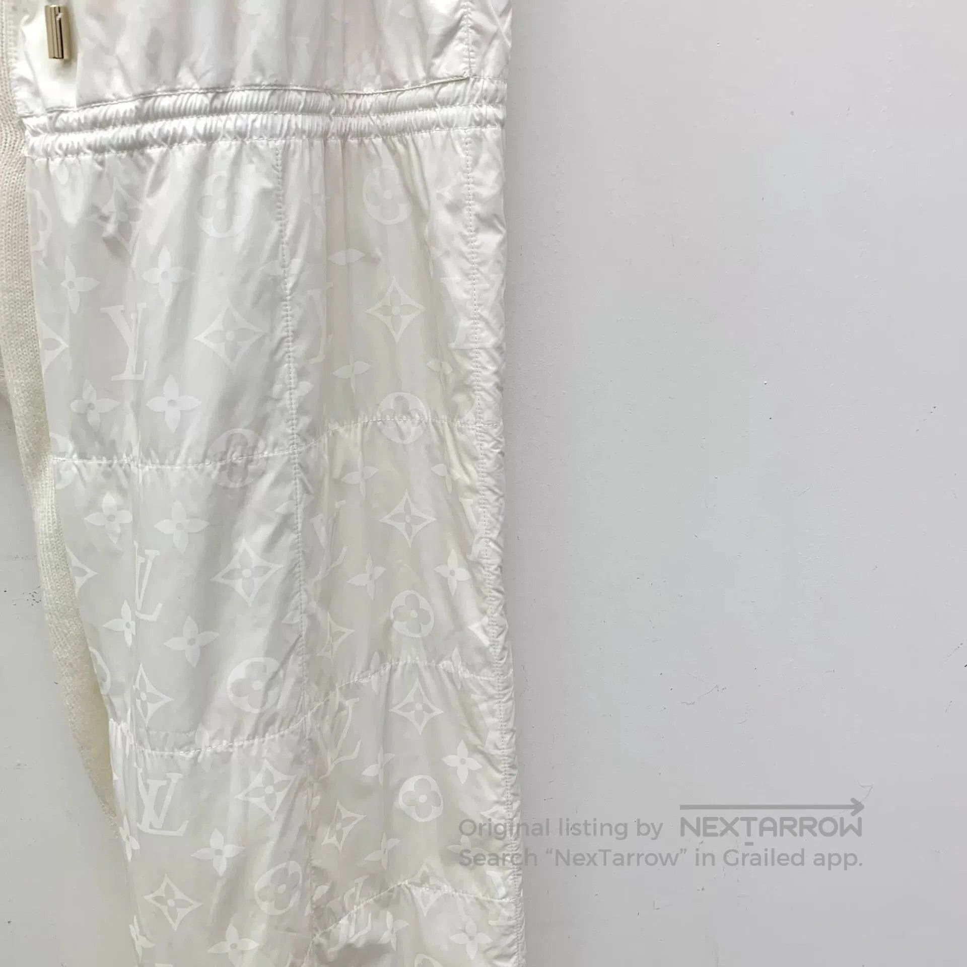 Louis Vuitton Louis Vuitton White Logo Wool Jogger Pants. Size 33" - 4 Thumbnail
