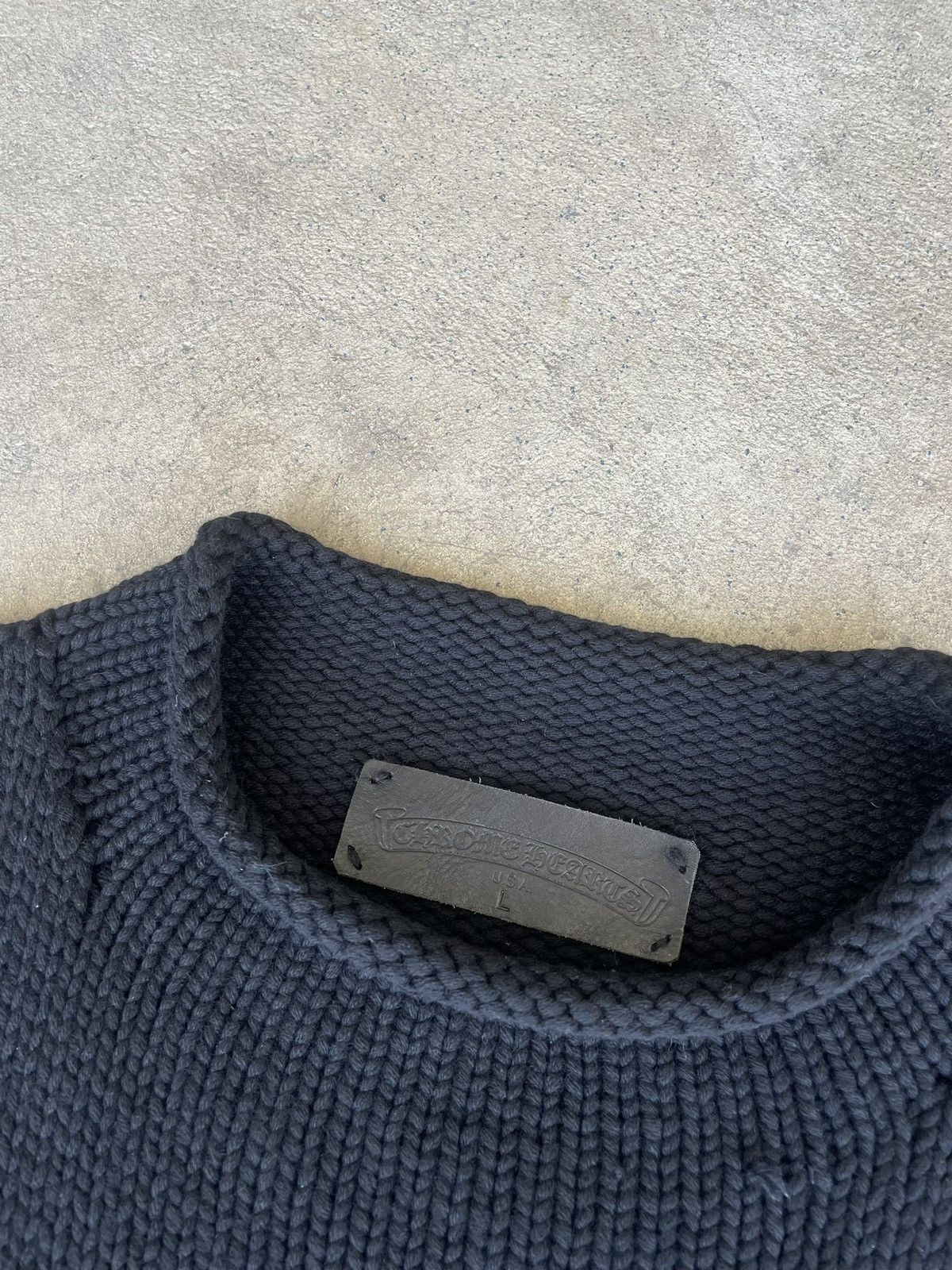 Chrome Hearts Chrome Hearts Knitted Fleur Patch Sweater Size US L / EU 52-54 / 3 - 4 Thumbnail