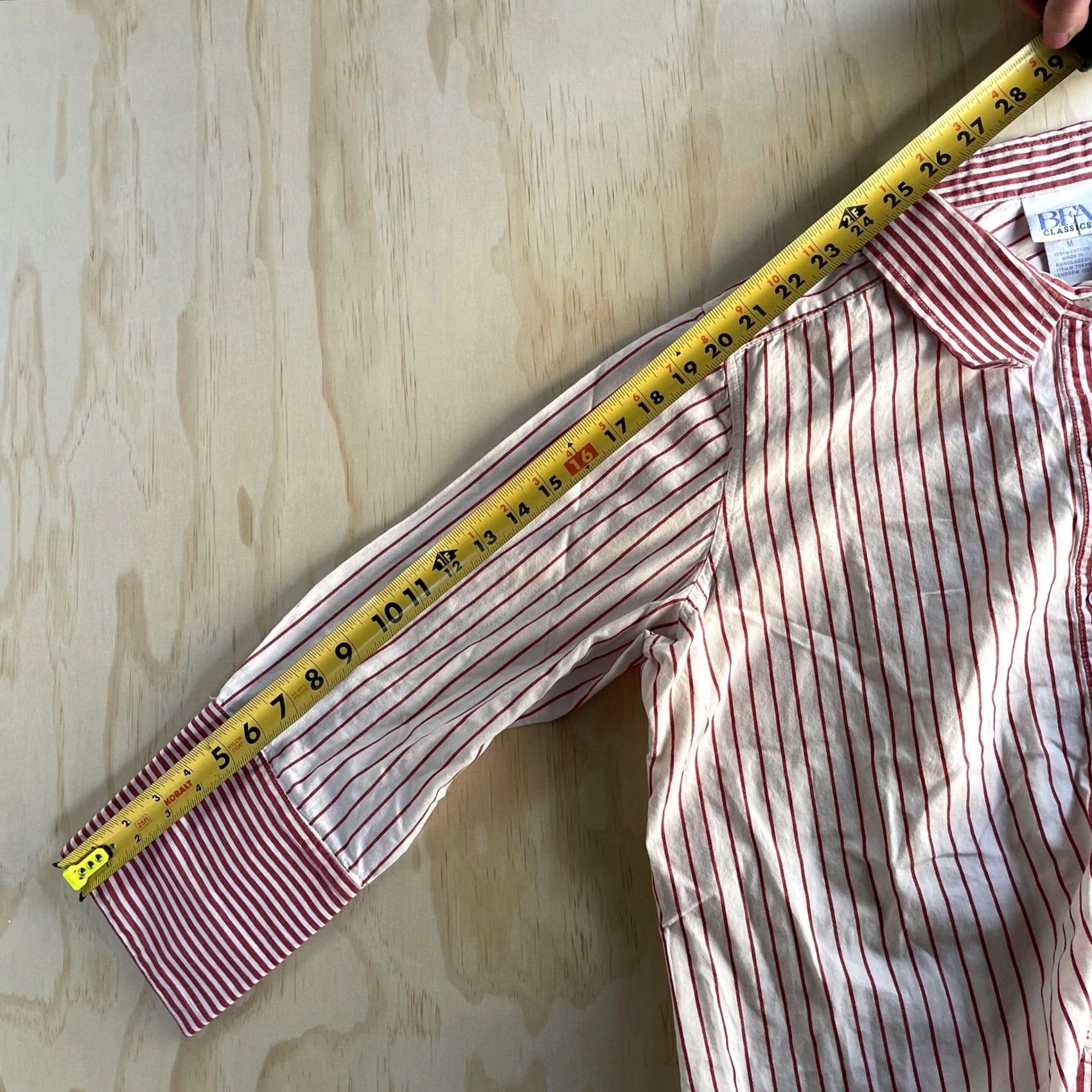 Vintage VINTAGE BFA Classics Dress Shirt Womens M White Striped Long Sleeve Button-Up Shirt Women Mens cât Size M / US 6-8 / IT 42-44 - 7 Thumbnail