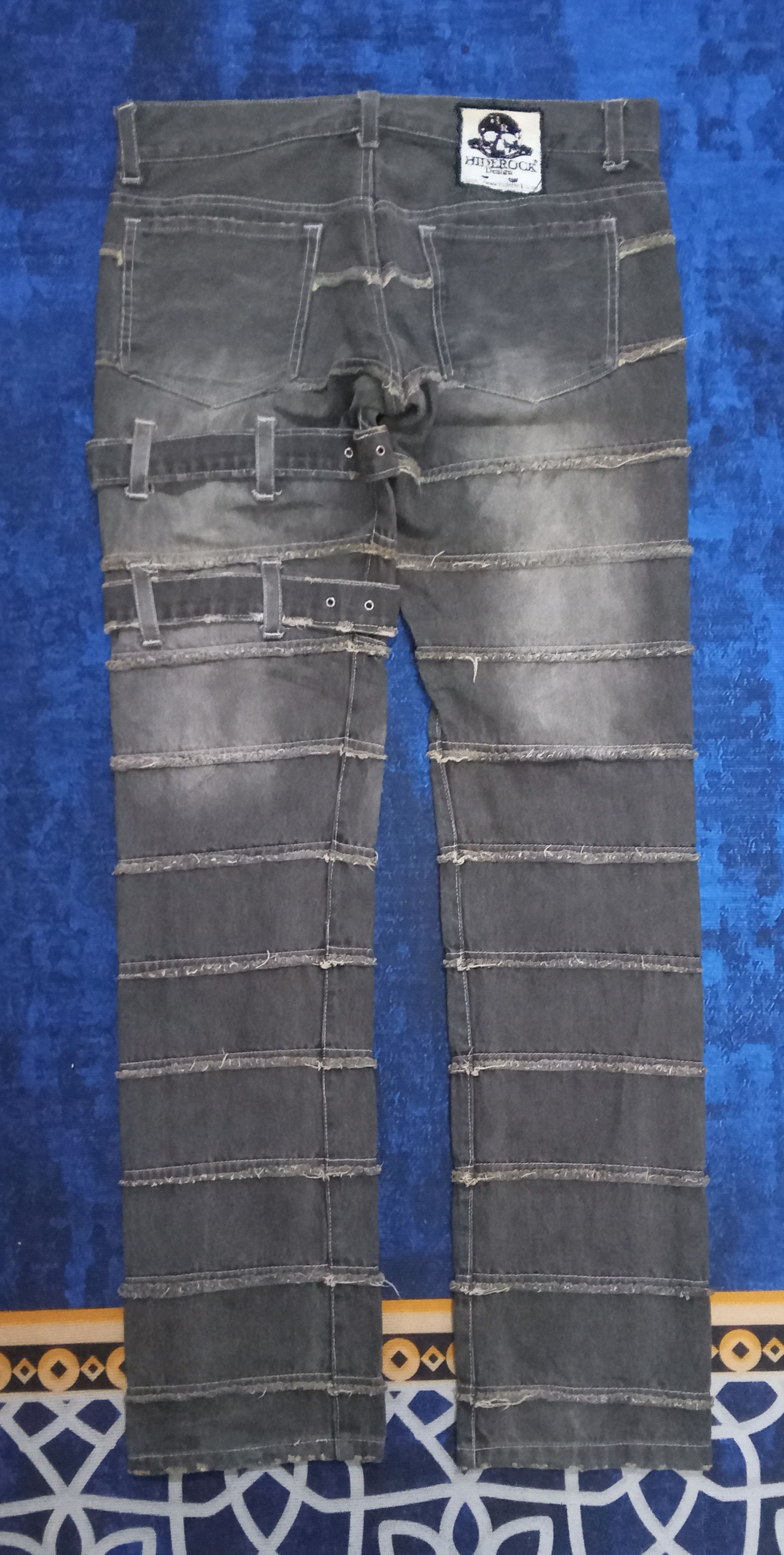 Japanese Brand Hiderock Design Hagi Rare Jeans Size US 35 - 2 Thumbnail