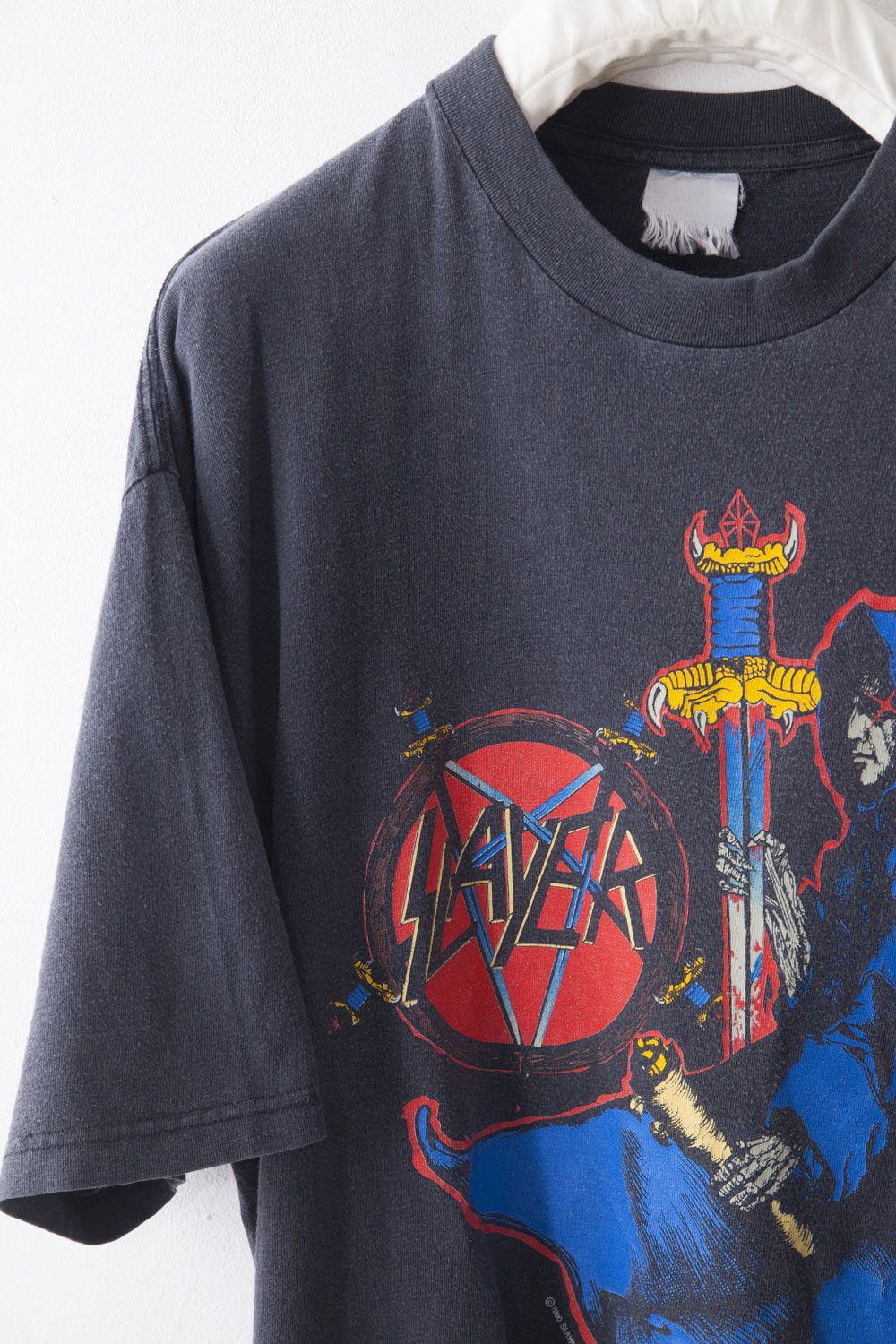 Vintage Vintage 1990 Slayer Spill The Blood t-shirt Size US XL / EU 56 / 4 - 2 Thumbnail