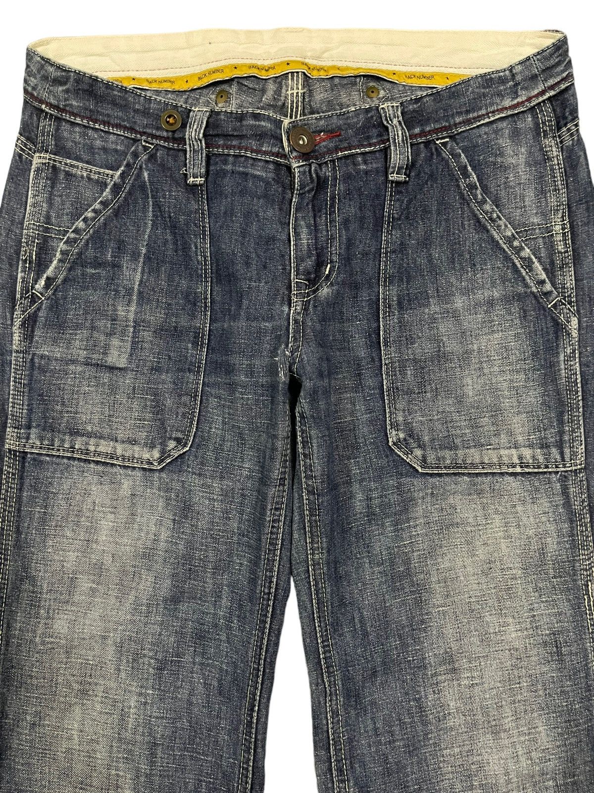 14th Addiction Vintage Japanese Brand Blue Wash Style Baggy Jeans Size US 31 - 3 Thumbnail