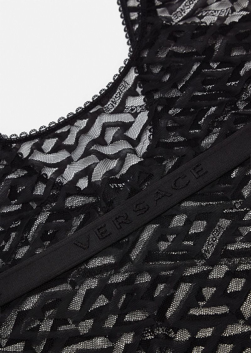 Versace o1y0226 Lingerie Bodysuit in Black Size XS / US 0-2 / IT 36-38 - 2 Thumbnail