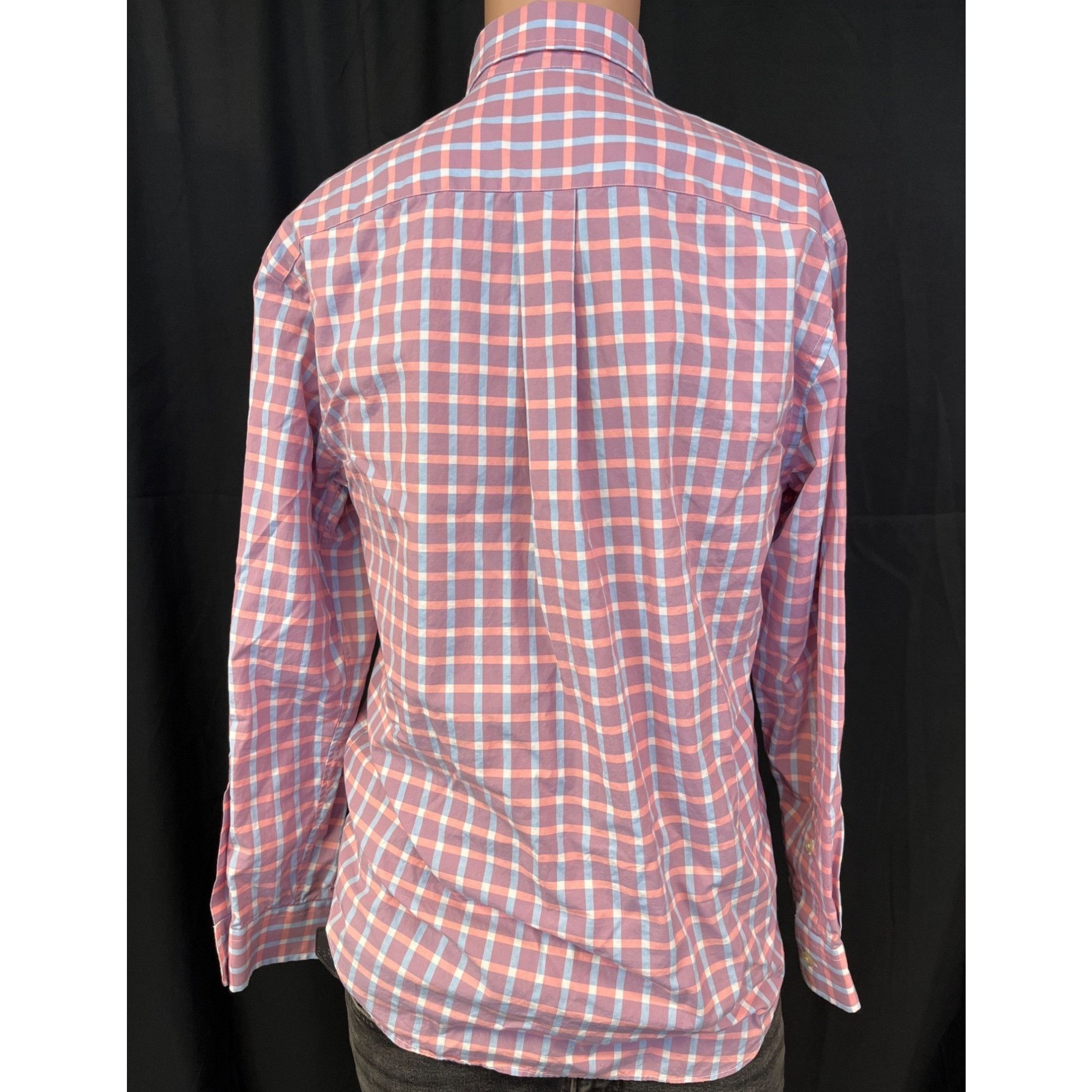 Vineyard Vines Vineyard Vines Men's Pink Plaid Shirt/Button Up Size S SKU 4 Size US S / EU 44-46 / 1 - 2 Thumbnail