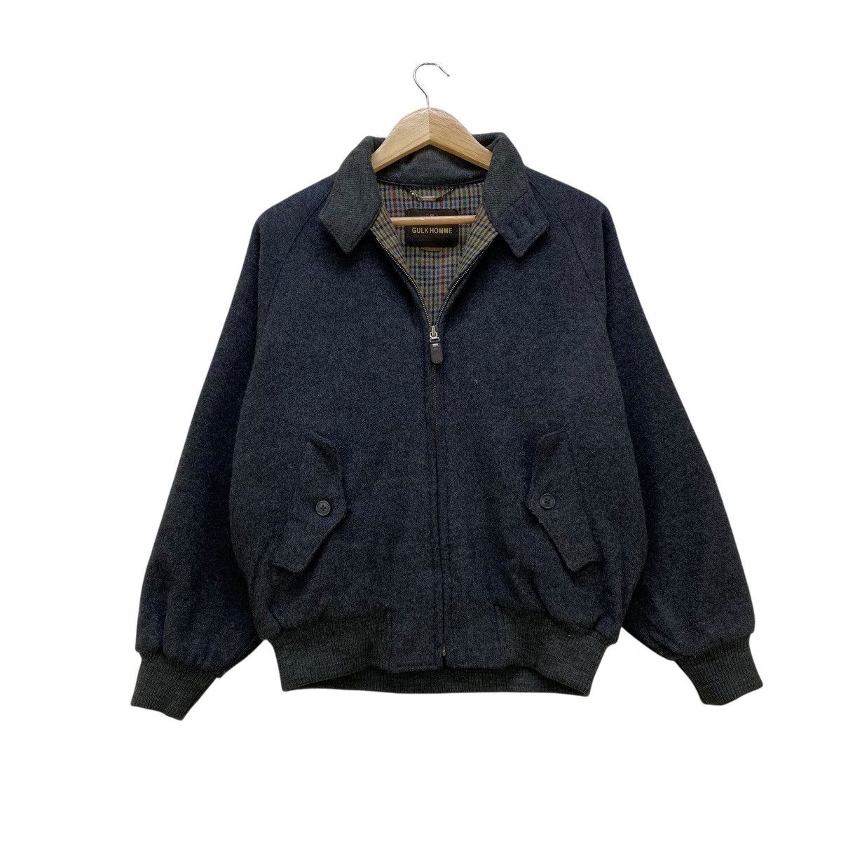 Issey Miyake 🔥Vintage Gulk Homme Wool Bomber Jacket Size US M / EU 48-50 / 2 - 1 Thumbnail
