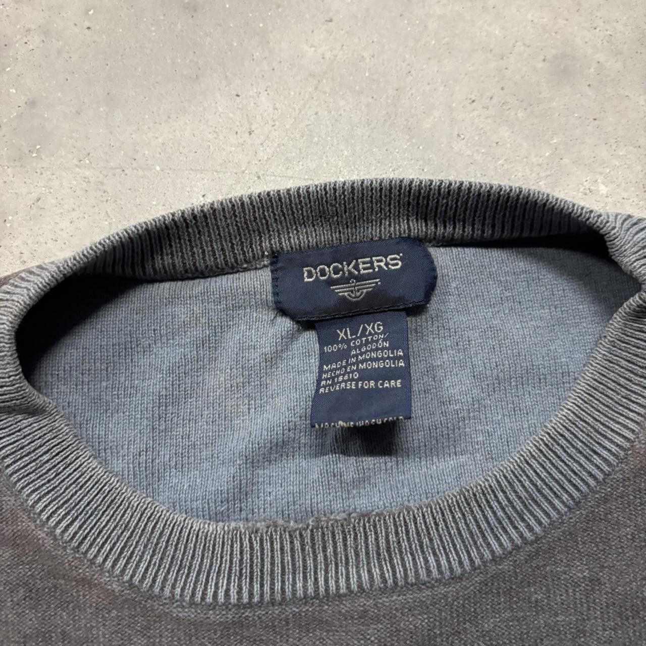 Japanese Brand × Vintage Crazy Vintage Y2K/2000s Grunge Faded Distressed Blue Striped Skater Longsleeve Shirt! Size US L / EU 52-54 / 3 - 4 Thumbnail
