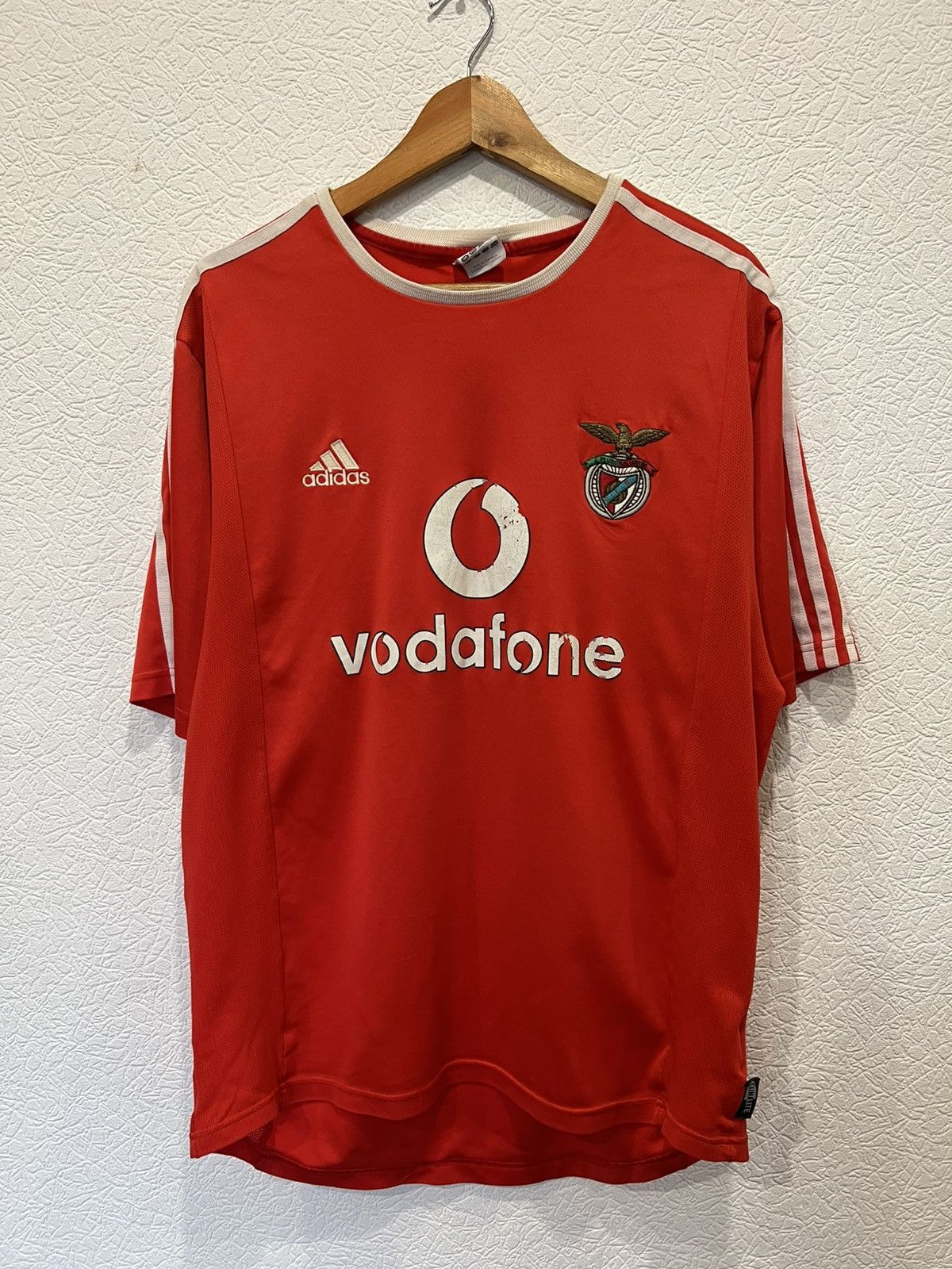 Adidas Adidas Benfica 2003/2004 UEFA Cup Red Mens Soccer Jersey Size US L / EU 52-54 / 3 - 1 Thumbnail