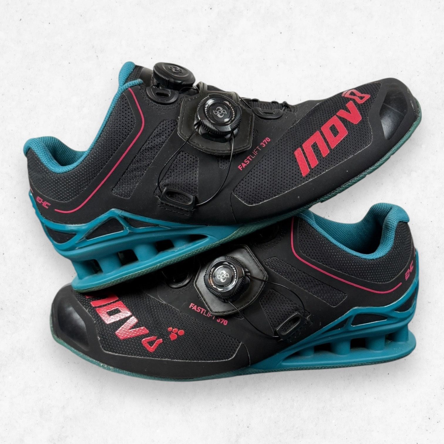 Other Inov-8 Fastlift 370 BOA Black/Teal/Berry Womens 9.5 Size US 9.5 / IT 39.5 - 11 Thumbnail
