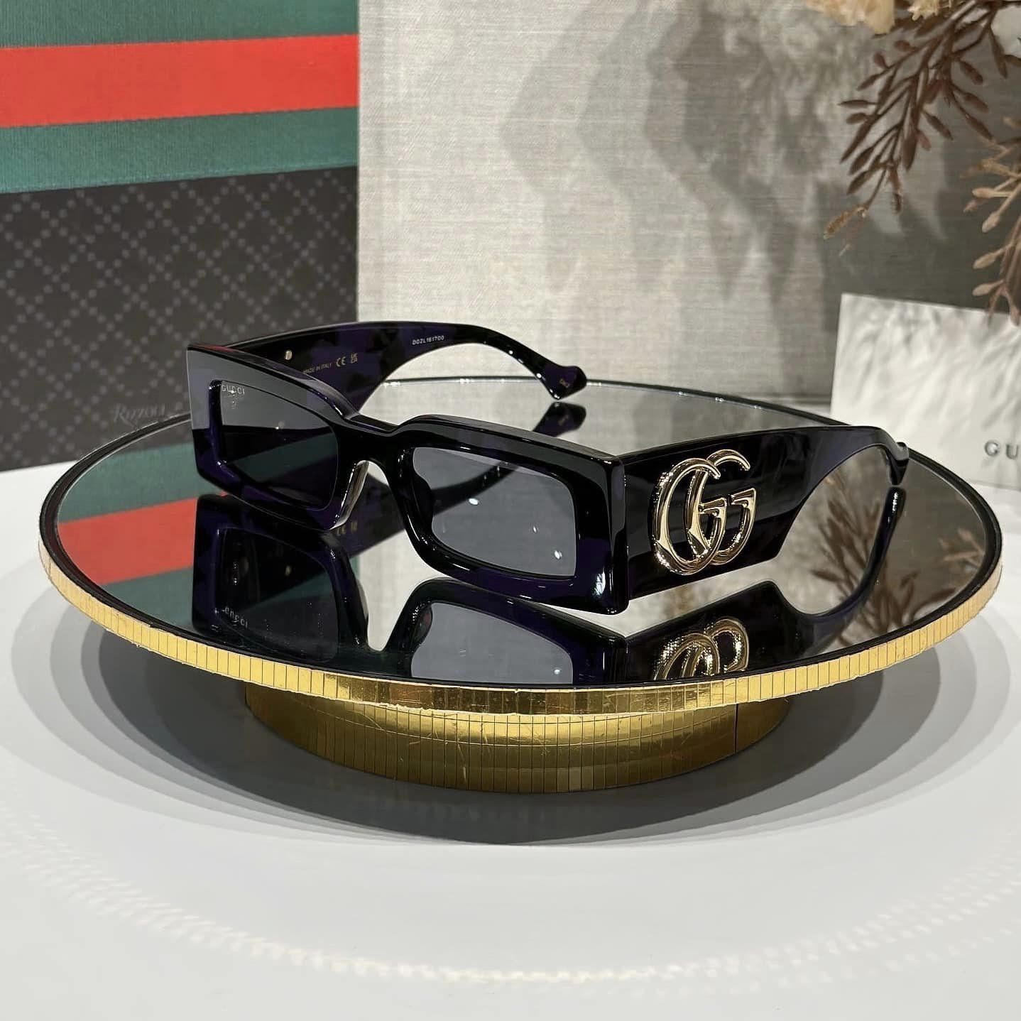 ?- Gucci New GG0159SN 003 Black & Multi Color Aviator Sunglasses Gucci Gucci New GG0159SN 003 Aviator Sunglasses | Grailed main image 4