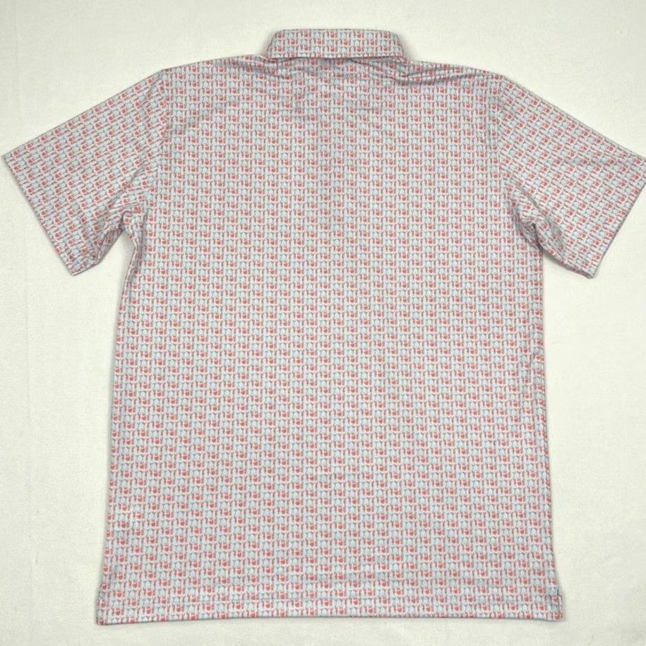 Vintage Bald Head Blues Polo Shirt Mens L Blue Martini Cocktail Alcohol Print Golf Prep Shirt Mens L Blue Martini Cocktail Alcohol Print Polo Size US L / EU 52-54 / 3 - 6 Thumbnail