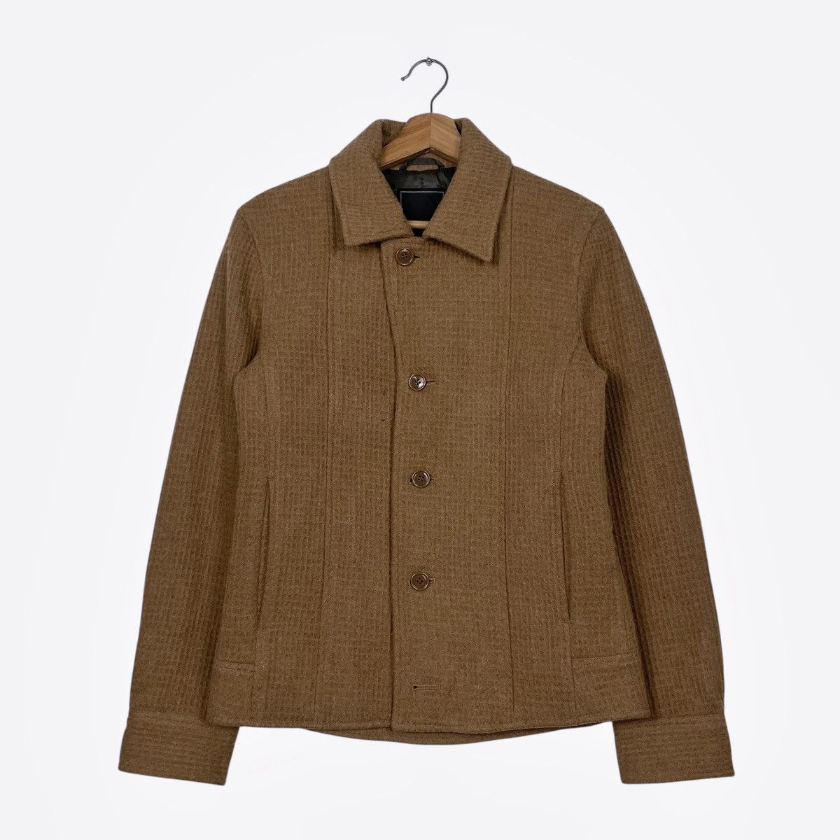Tete Homme Tete Homme Brown Wool Jacket Size US S / EU 44-46 / 1 - 1 Thumbnail